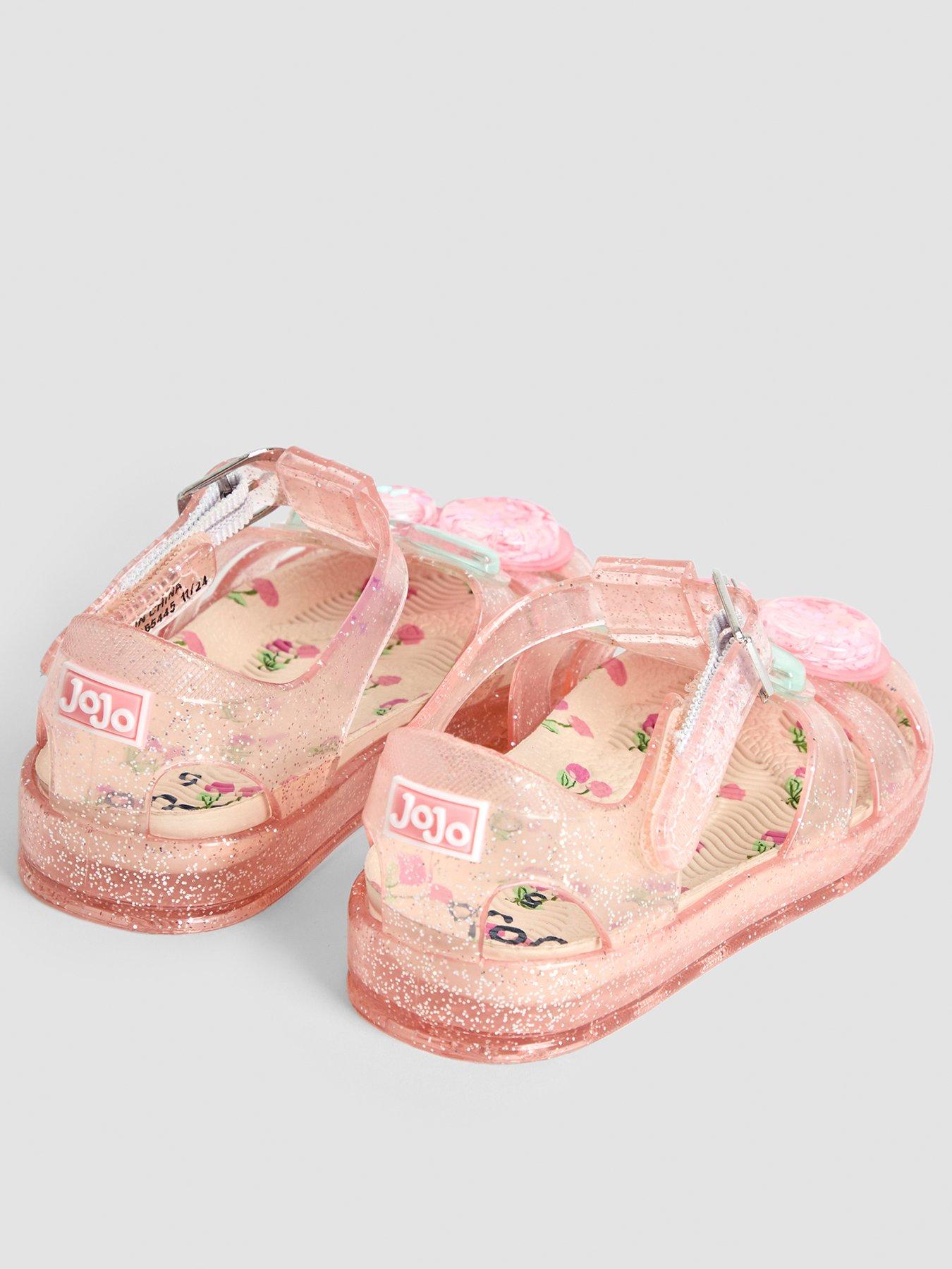 Image 3 of 4 of JoJo Maman Bebe Girl Cherry Jelly Sandals - Pink