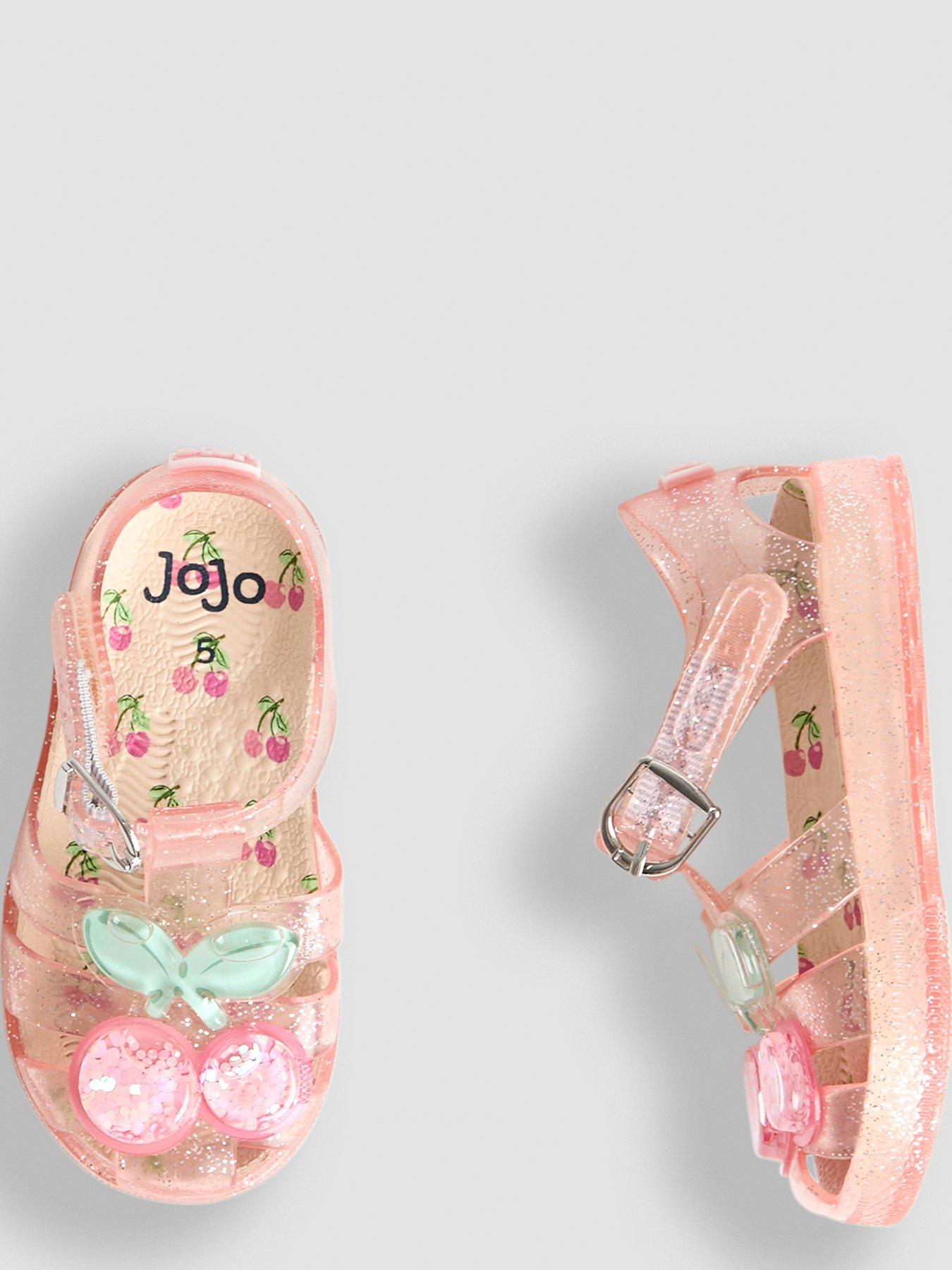 Image 4 of 4 of JoJo Maman Bebe Girl Cherry Jelly Sandals - Pink
