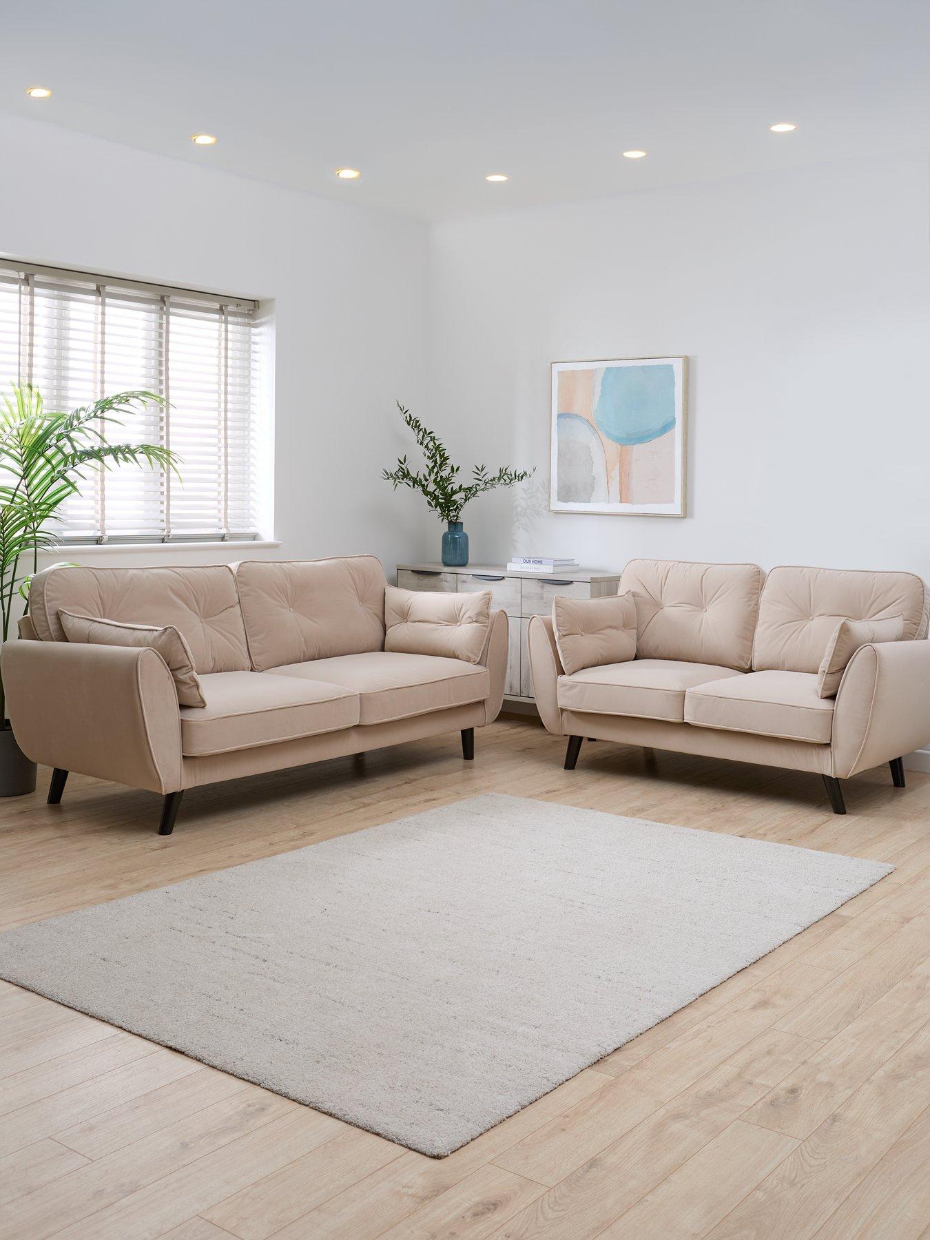 The Very Collection New Paulo Fabric 3 + 2 Seater Sofa Set (Buy and SAVE!) - FSC® Certified