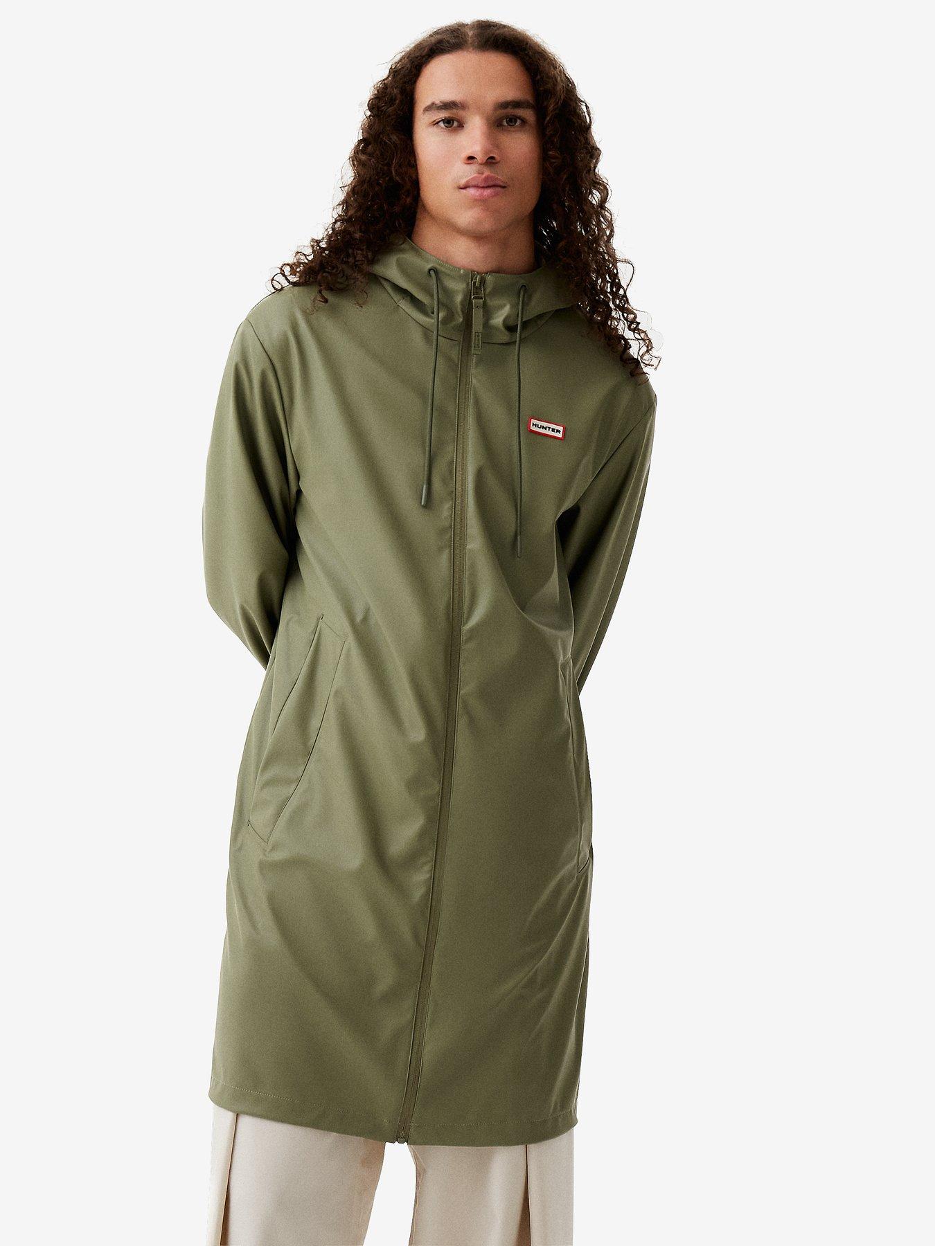 Hunter Unisex Andrea Pu Hooded Jacket - Green