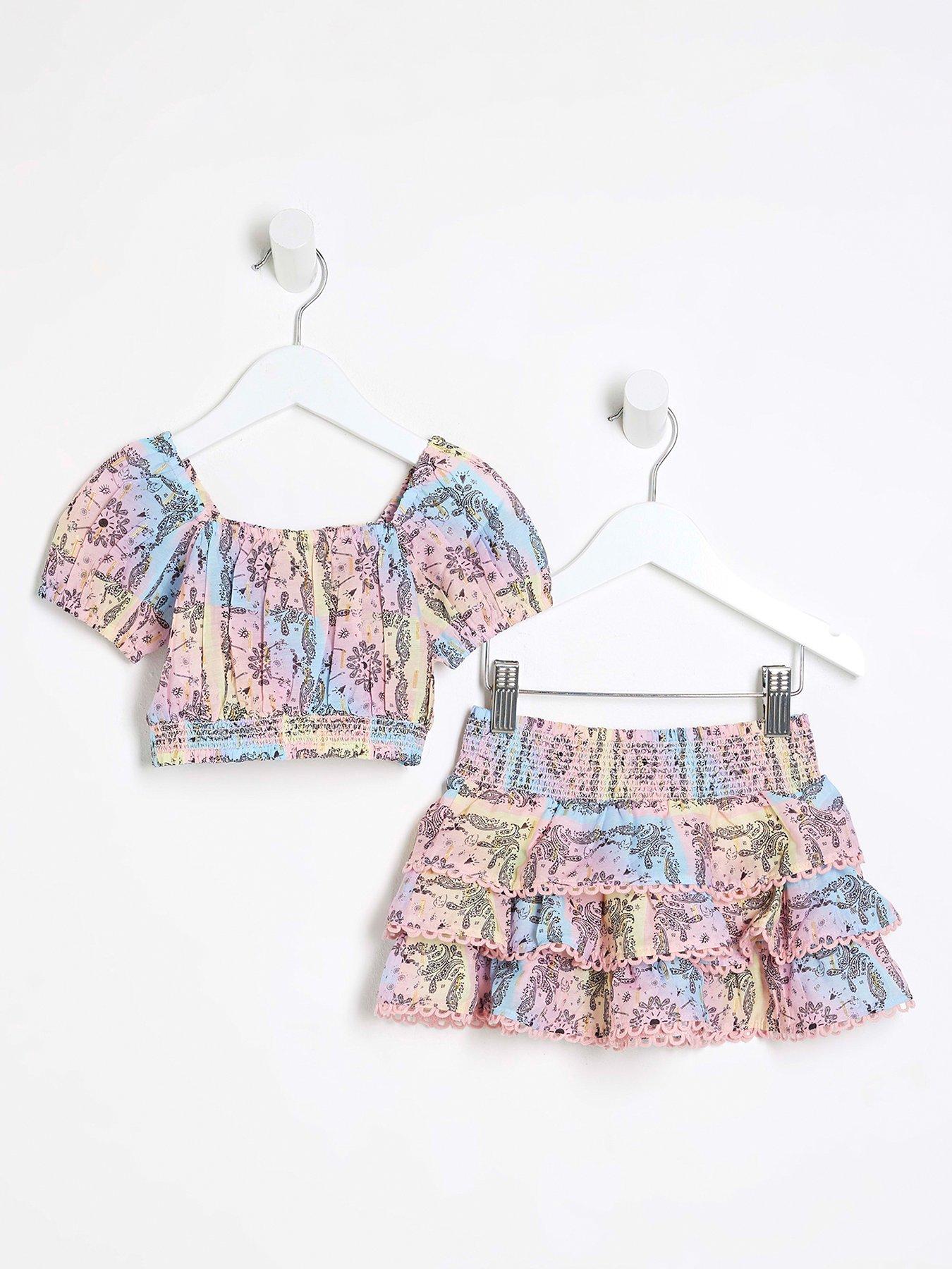 river-island-mini-mini-girls-bandana-tiered-skirt-set-light-pink