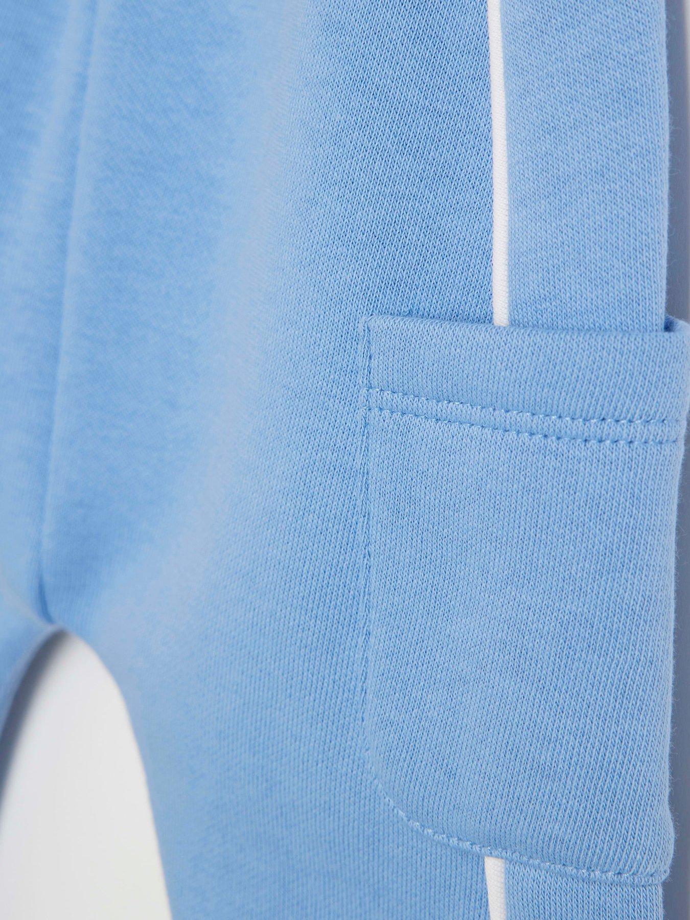Image 5 of 5 of River Island Baby Baby Boys Bear Sweatshirt Set - Blue