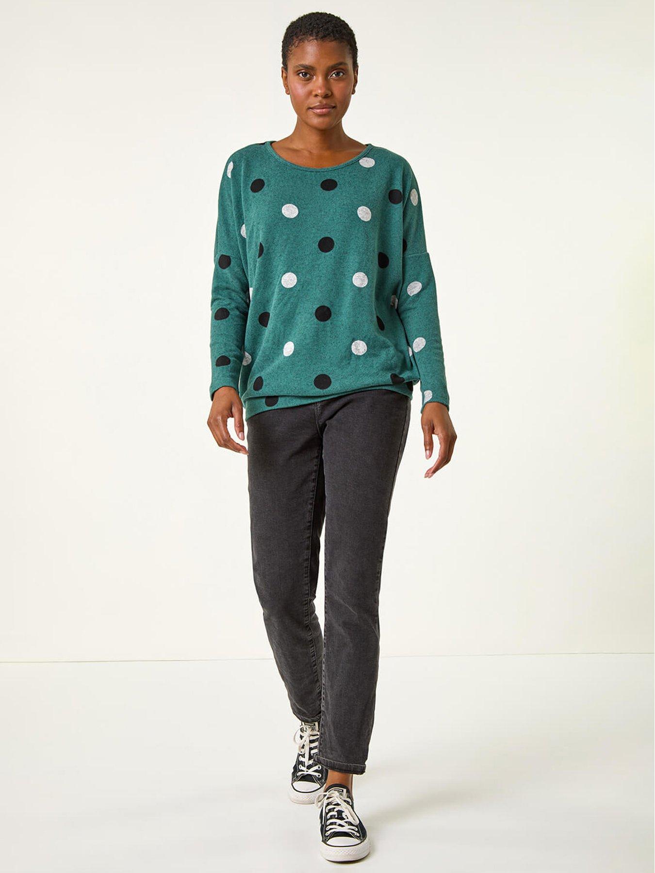 roman-roman-spot-print-knit-top-greenback