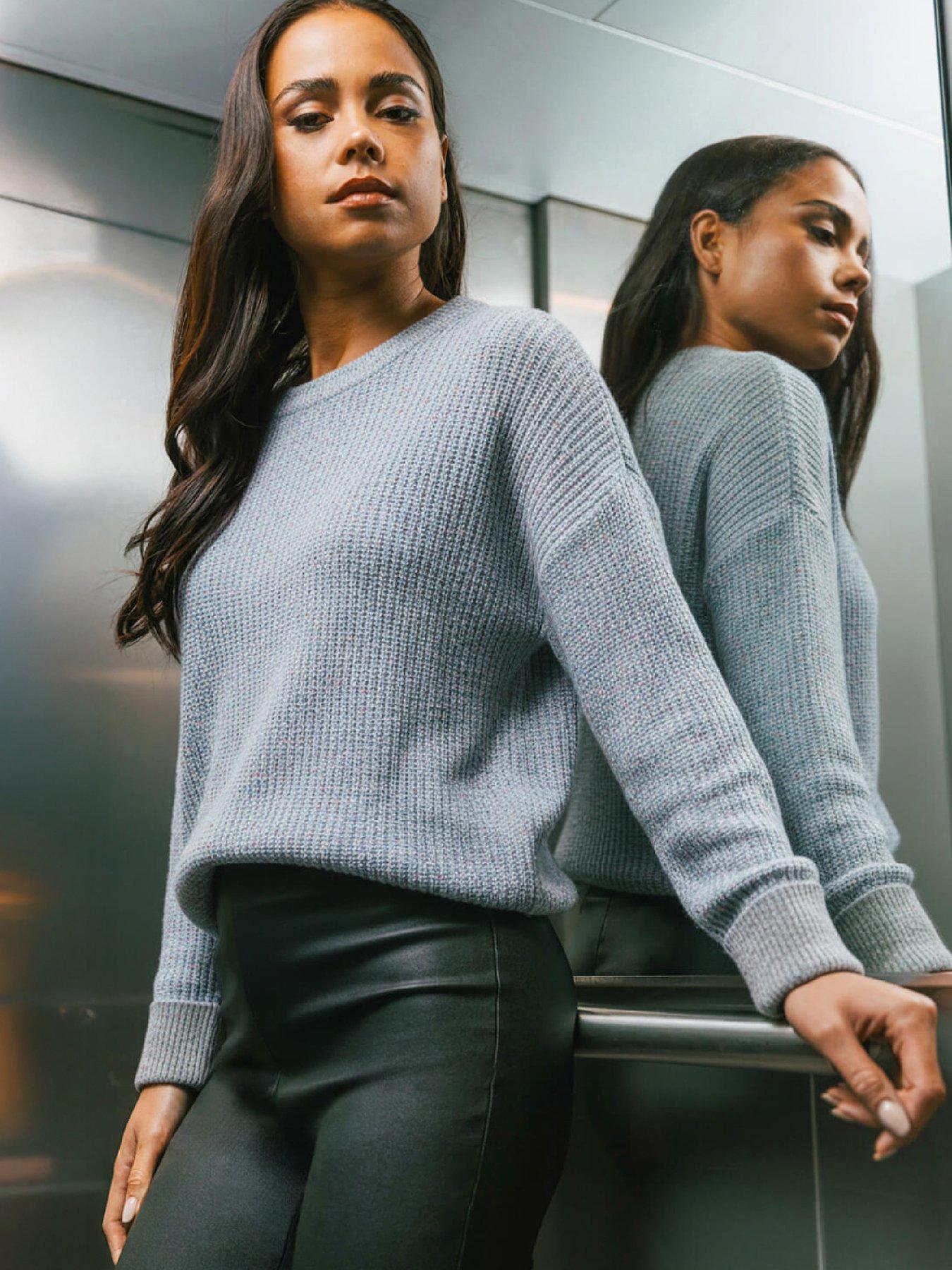 roman-contrast-cuff-knit-jumper-bluefront