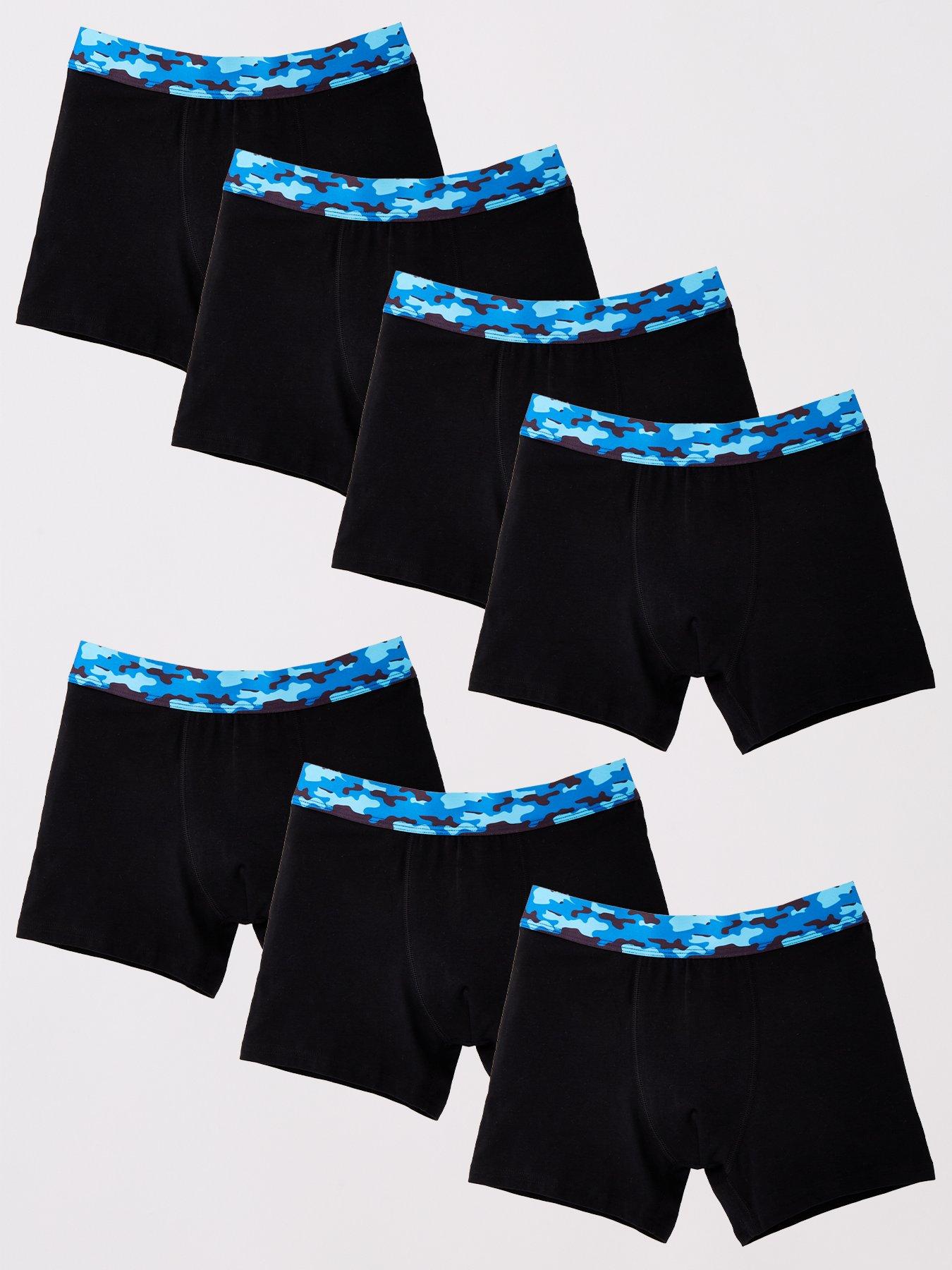 V by Very 7 Pack Camo Boxers - Multi