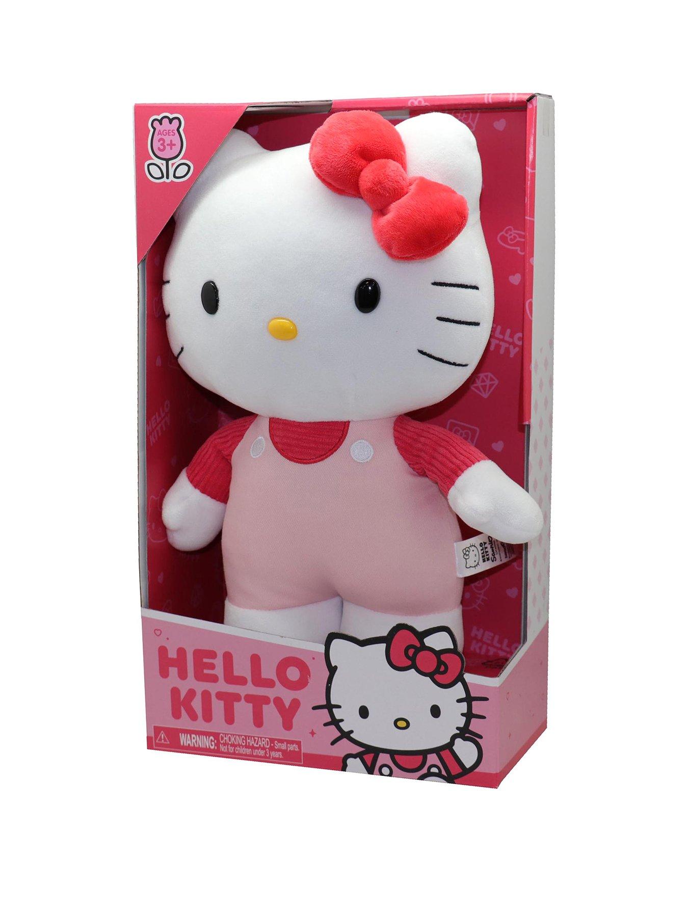 undefined Hello Kitty 12" Medium Plush - Pink Cord T-Shirt/Pink Overalls