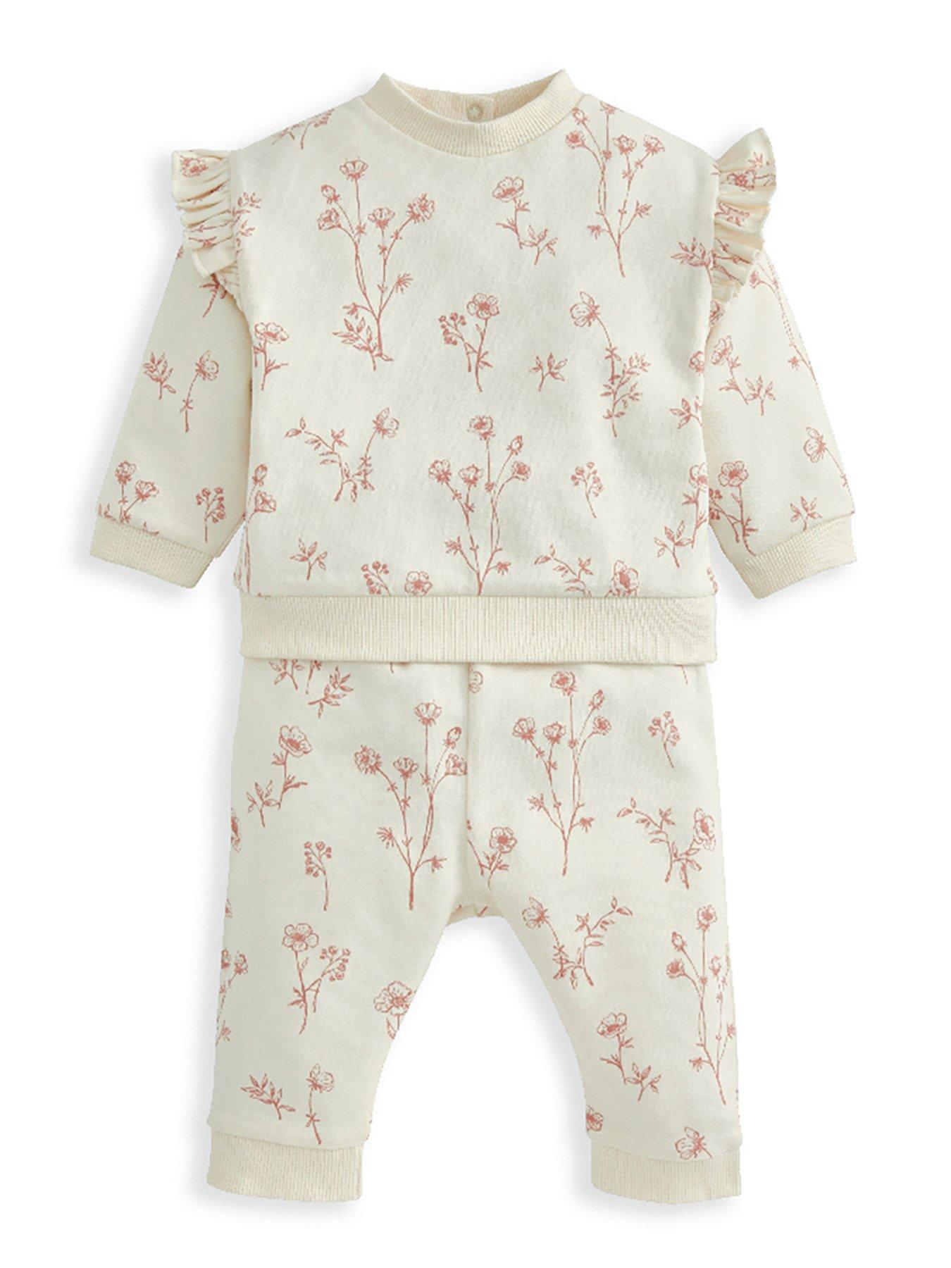 mamas-papas-baby-girls-2-piece-floral-print-sweatshirt-leggings-set-pink