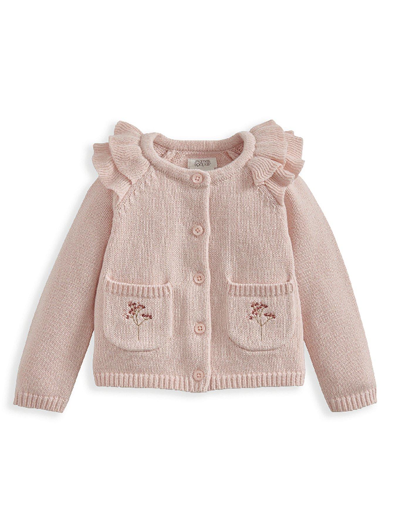 mamas-papas-baby-girls-frill-sleeved-cardigan-pink