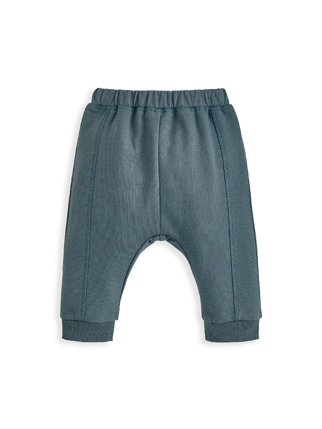 Image 4 of 4 of Mamas & Papas Baby Boys 2 Piece Stripe Top & Legging Set - Green