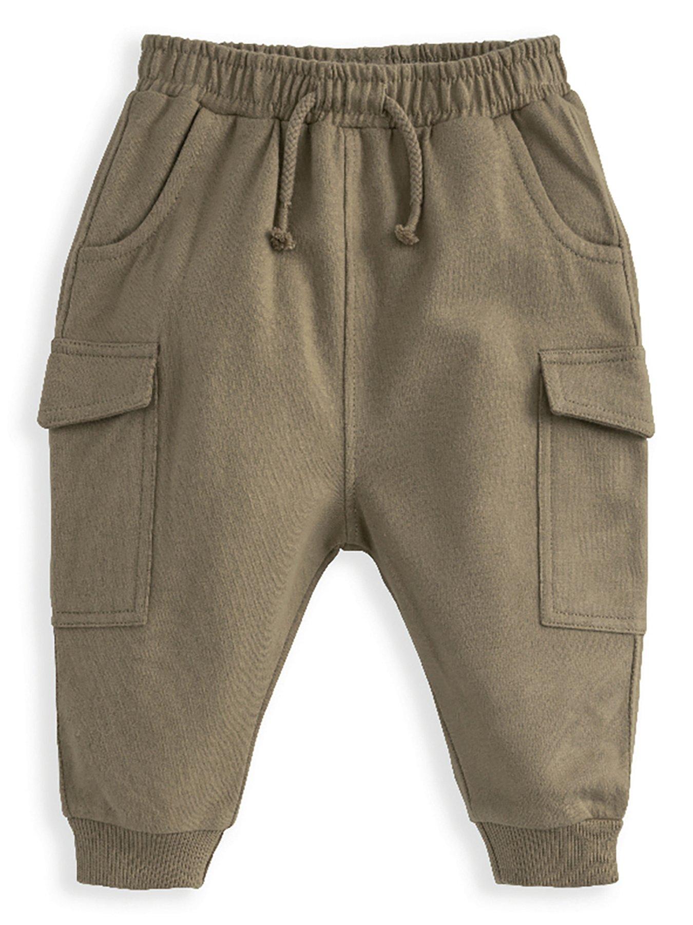 Mamas & Papas Baby Boys Utility Joggers - Beige