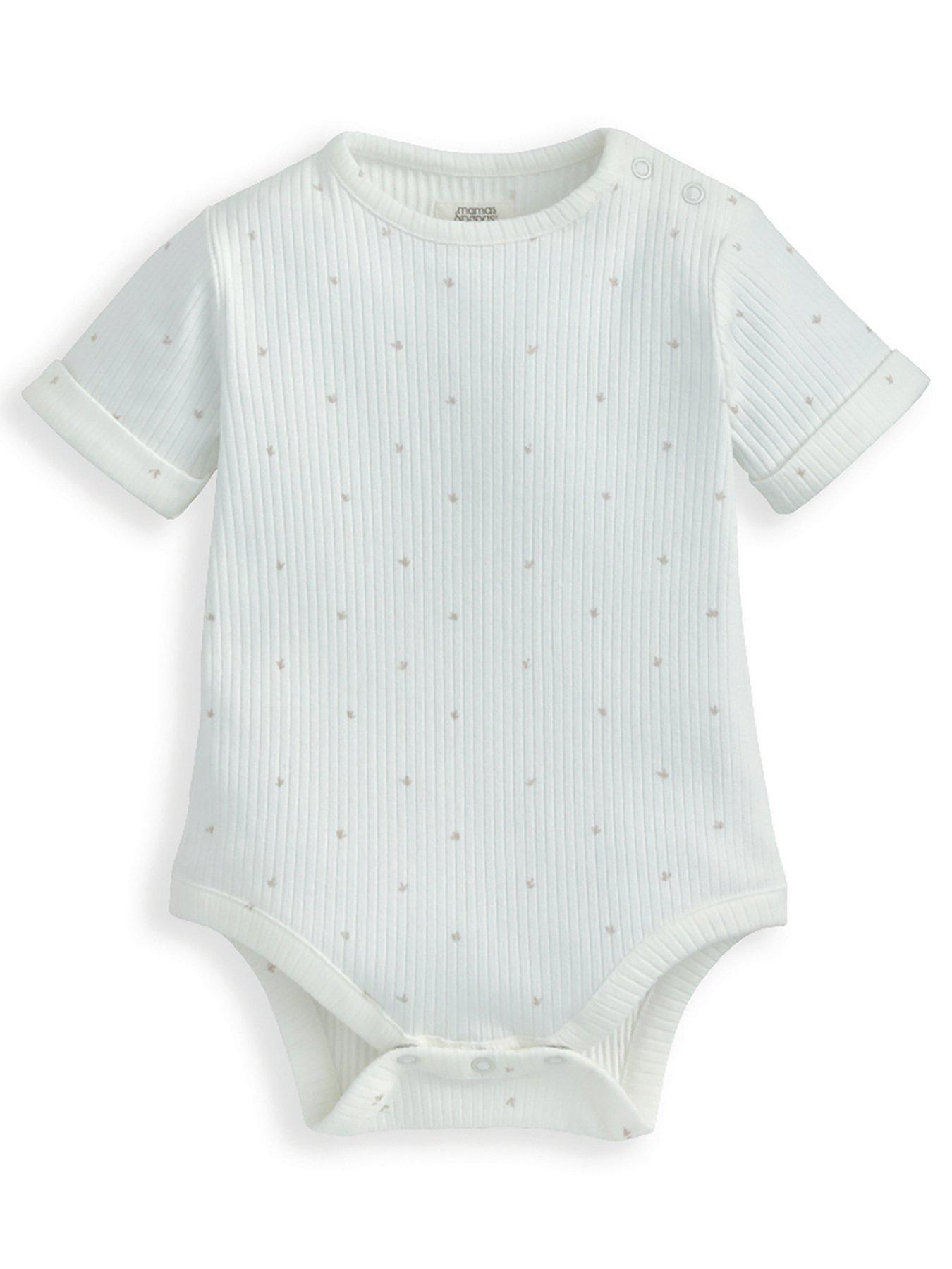 Image 3 of 4 of Mamas & Papas Baby Boys 2 Piece Rib Jersey Bodysuit & Shortie Dungaree Set - Multi