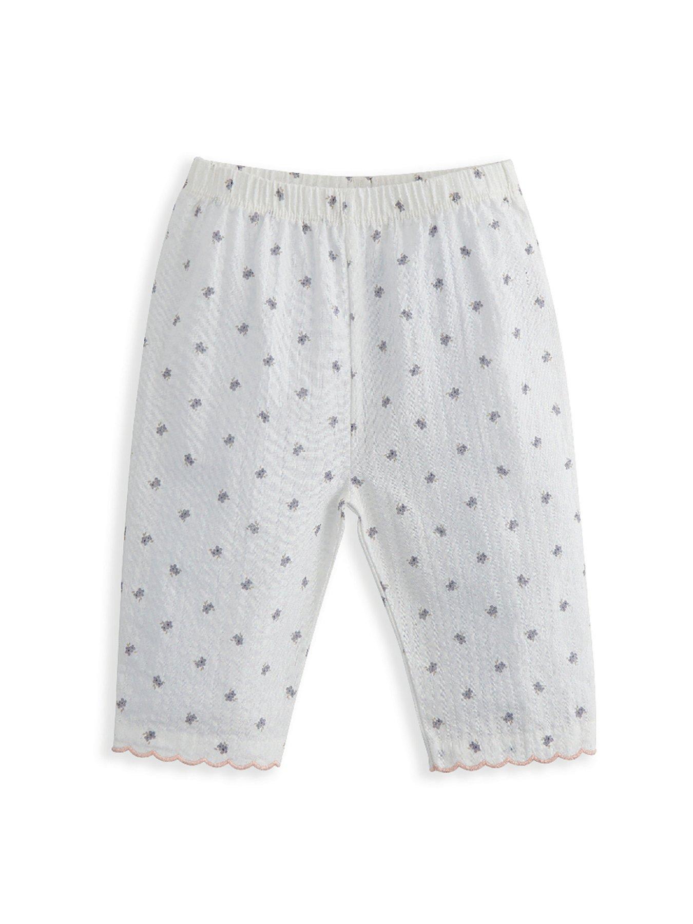 Image 4 of 4 of Mamas & Papas Baby Girls Floral Scalloped Pyjamas - Multi