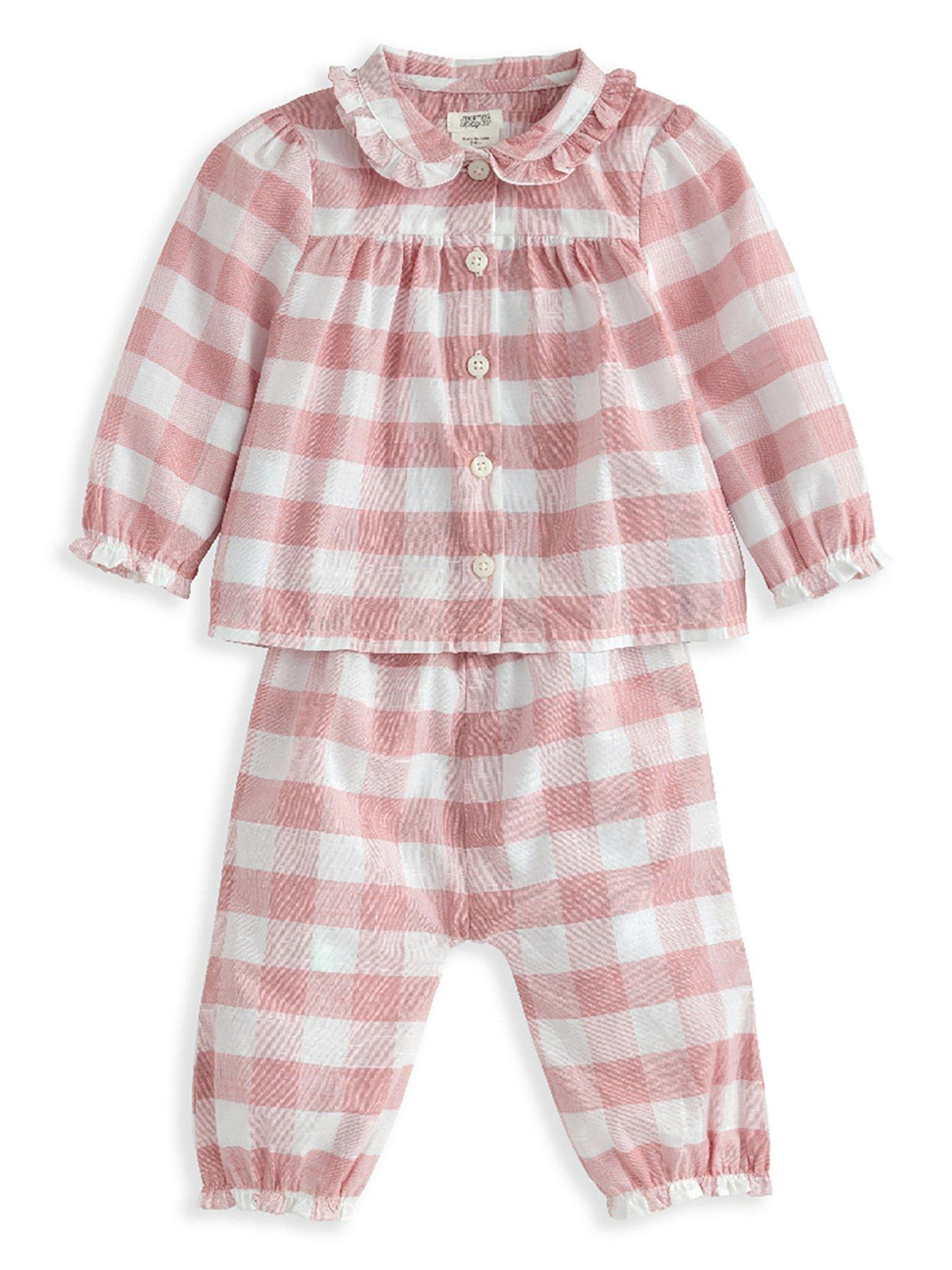 mamas-papas-baby-girls-pink-gingham-pyjamas-pink