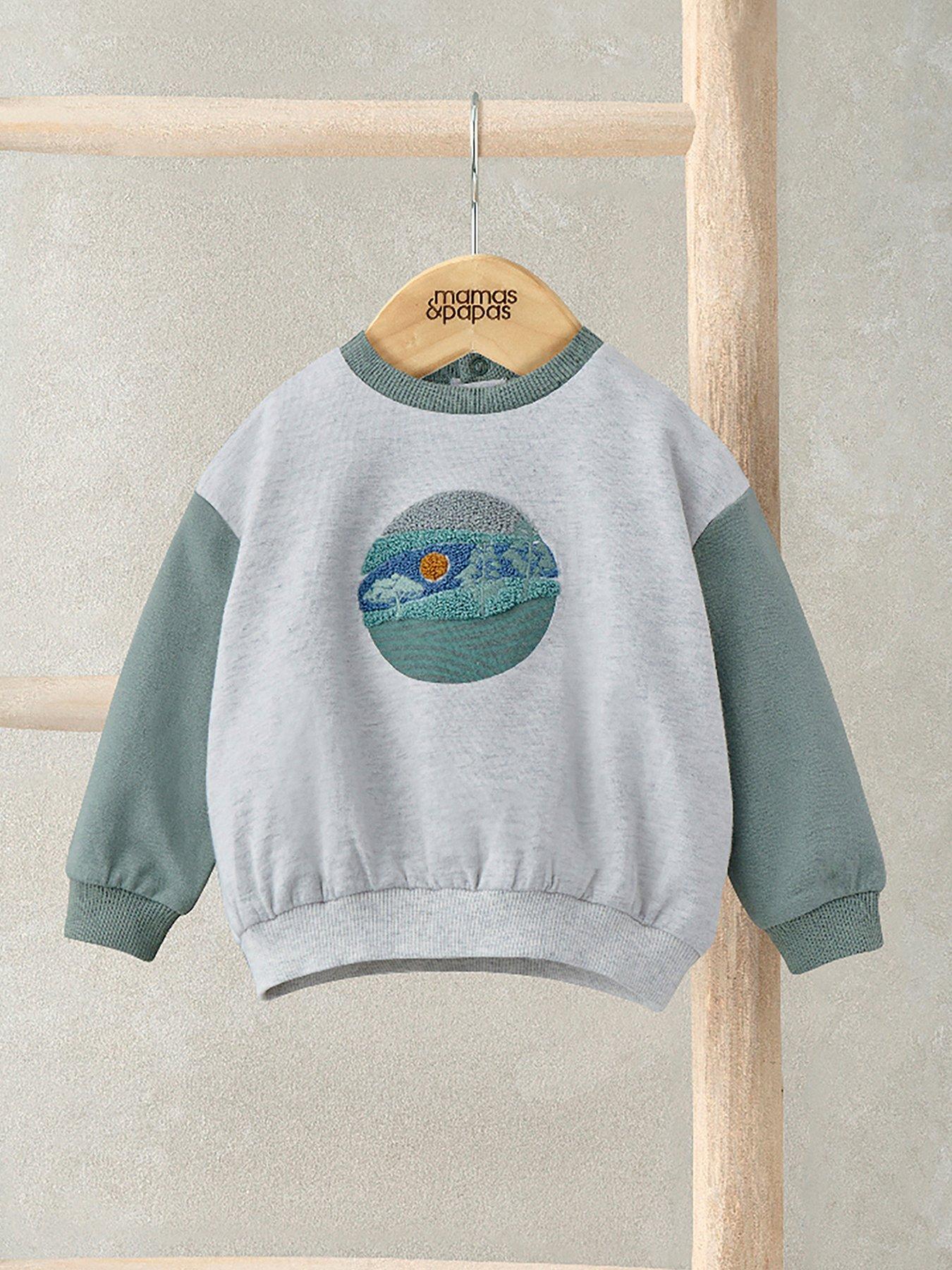 undefined Baby Boys Placement Print Sweatshirt - Multi