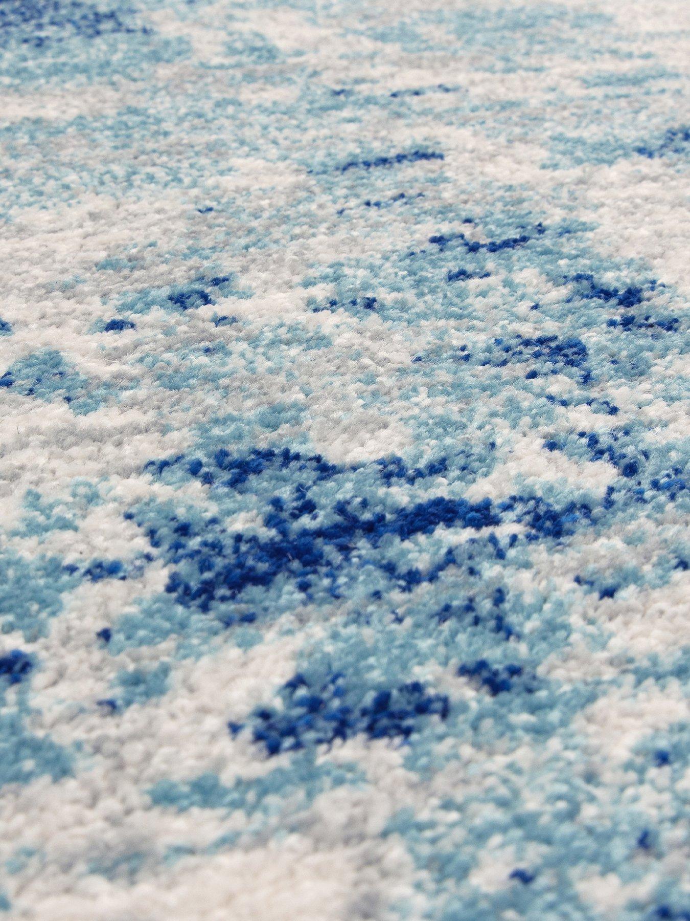 Image 6 of 6 of Asiatic Nova Mirage Blue Rug
