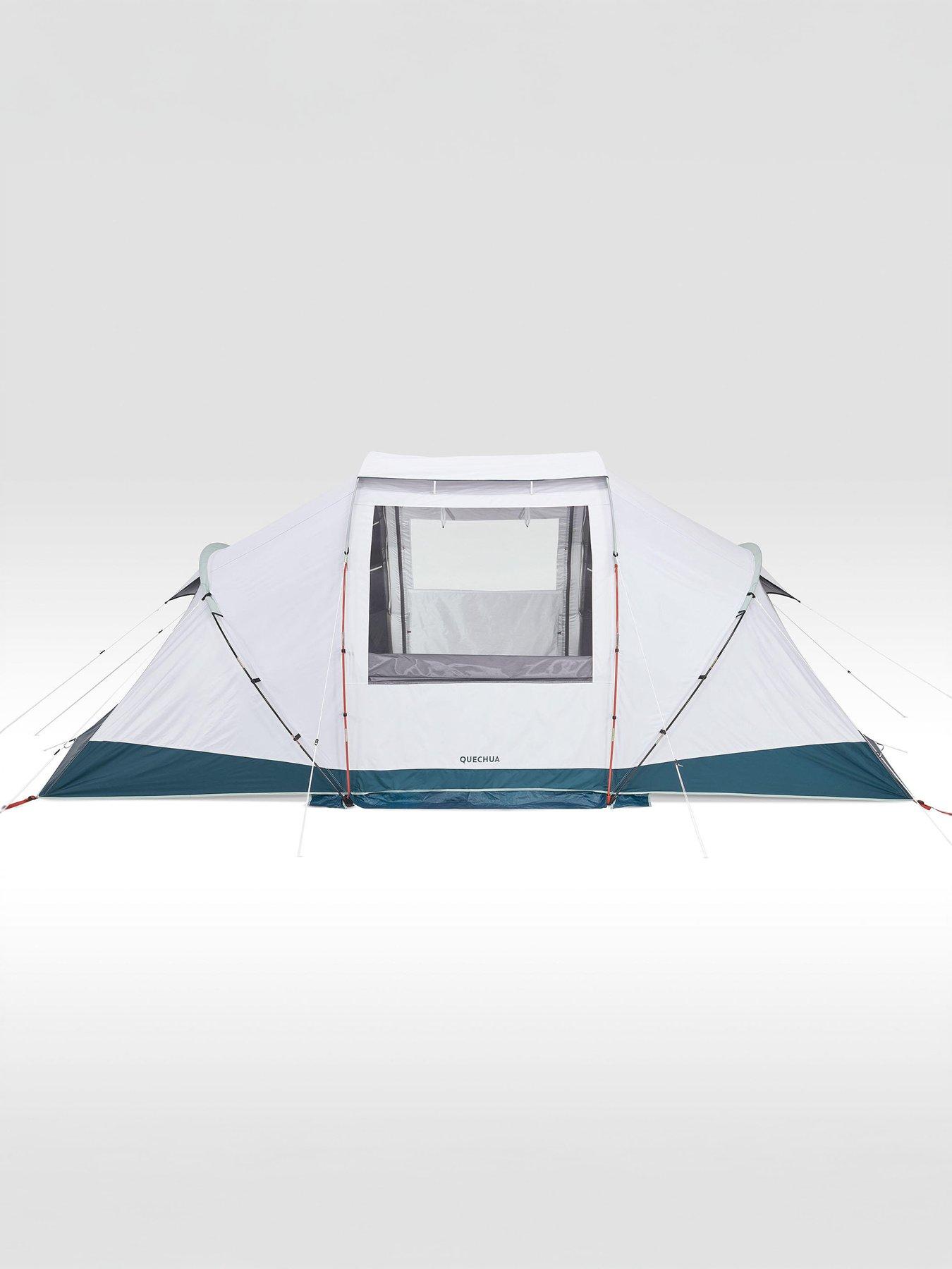 Image 3 of 6 of Decathlon Camping Tent With Poles Arpenaz 4.2 Fresh&amp;Black - 4 Persons - 2 Bedrooms
