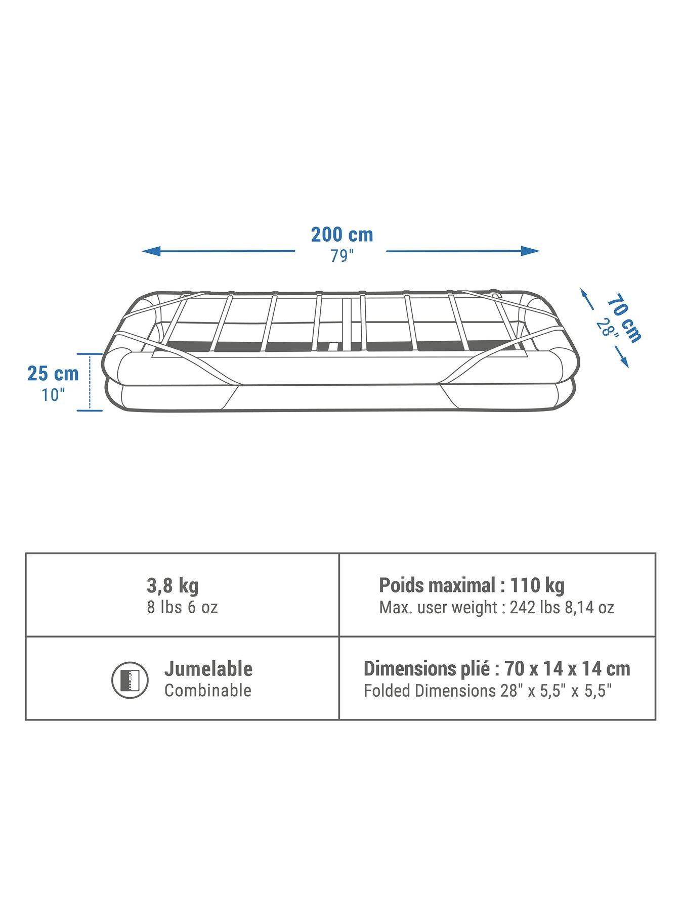 Image 7 of 7 of Decathlon Inflatable Camping Bed Base - Camp Bed Air 70 cm - 1 Person
