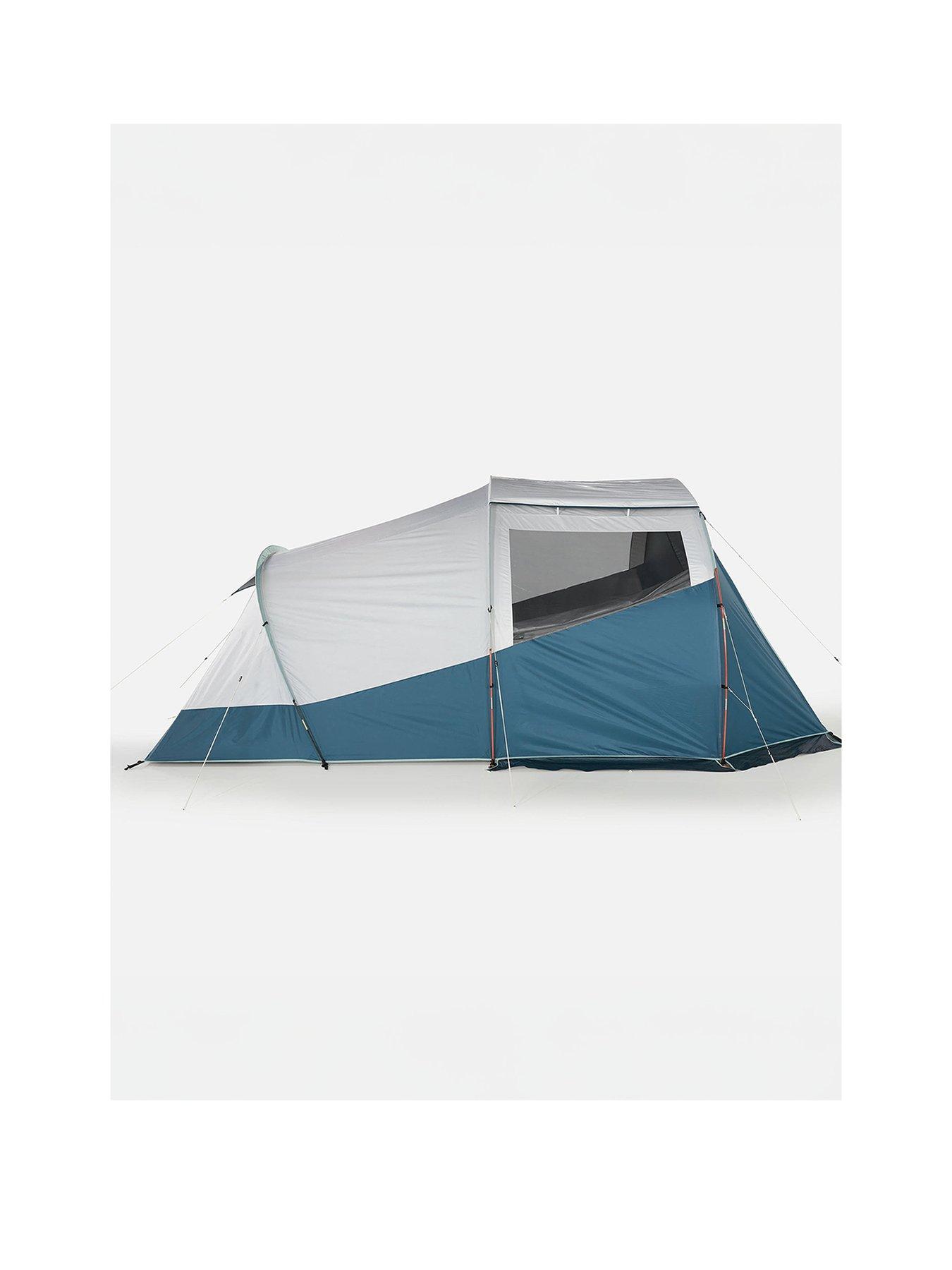 Image 2 of 8 of Decathlon Camping Tent with Poles Arpenaz 4.1 Fresh&amp;Black 4 Persons 1 Bedroom