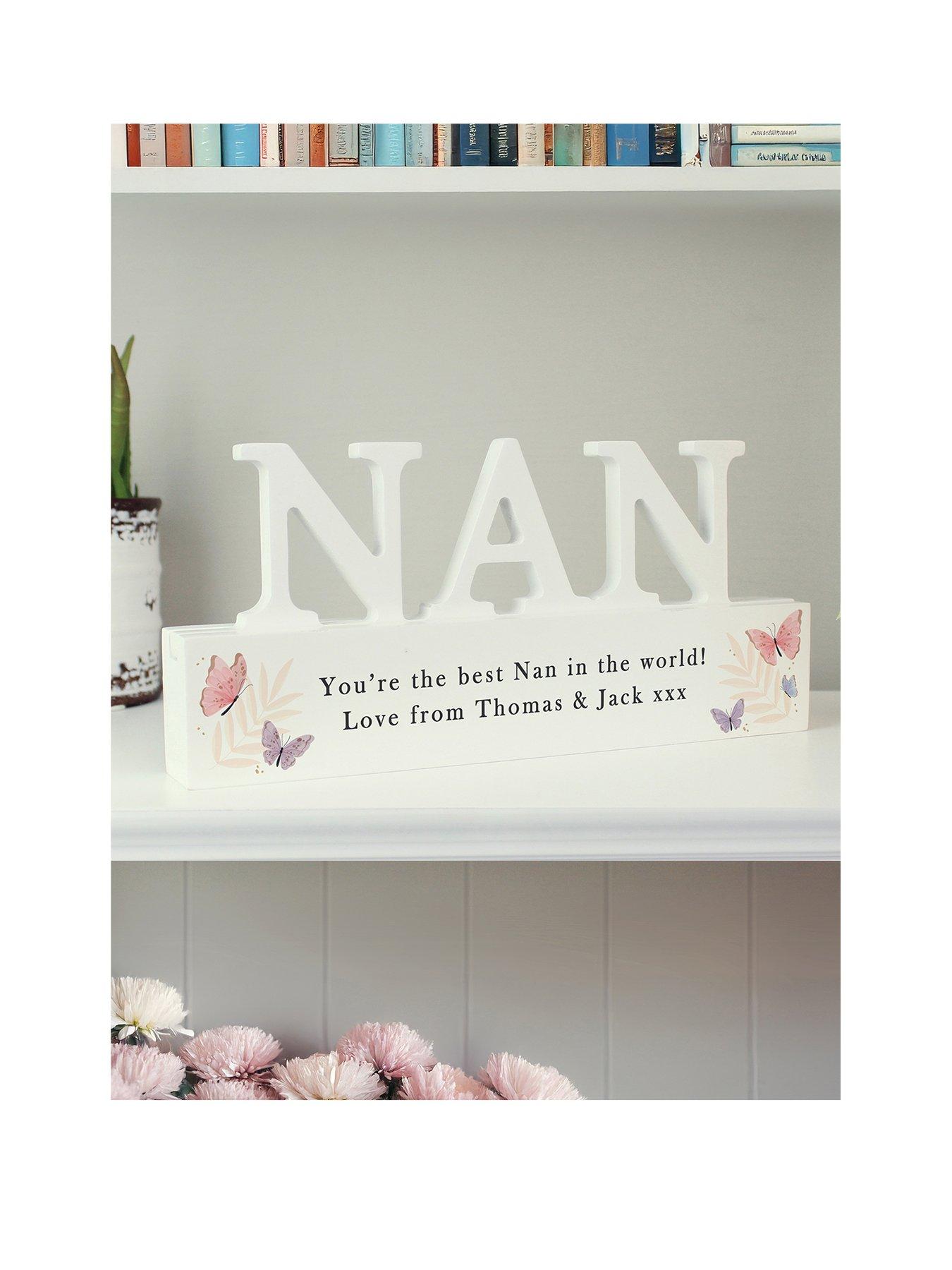 The Personalised Memento Company Personalised Butterfly Nan Ornament