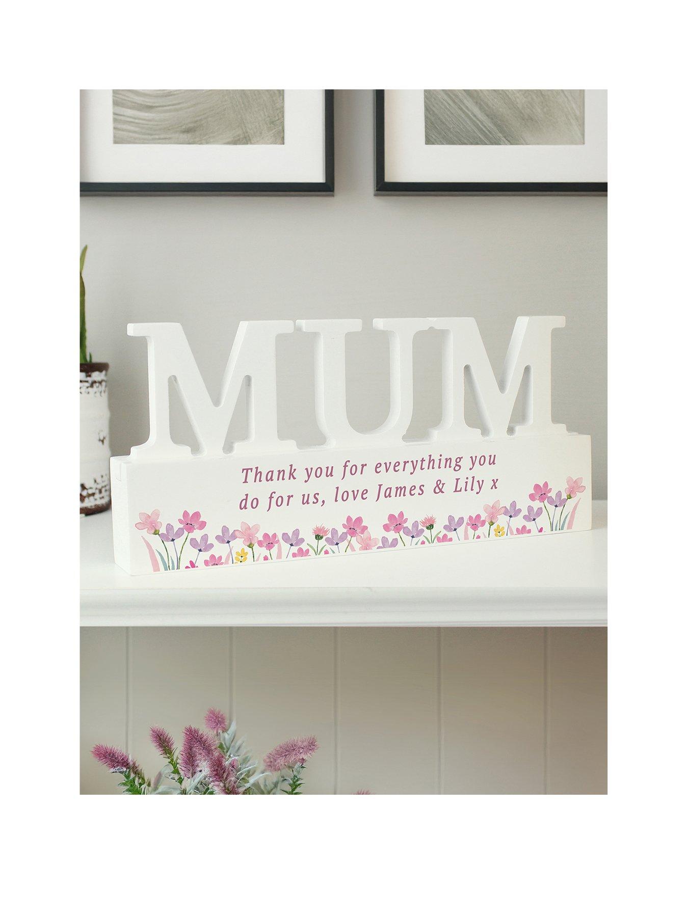 The Personalised Memento Company Personalised Wild Flower Mum Ornament