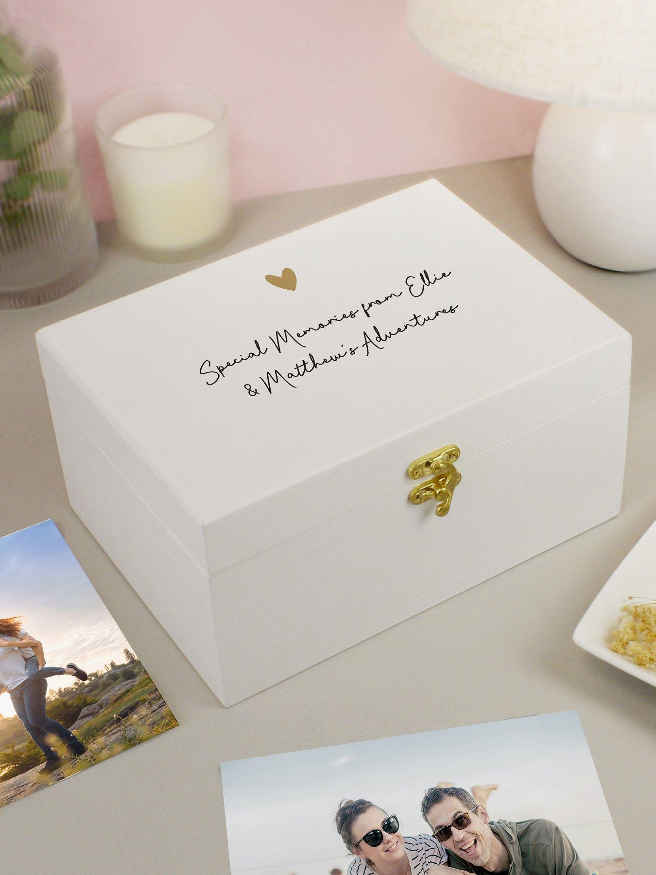 The Personalised Memento Company Personalised Wooden Keepsake Box