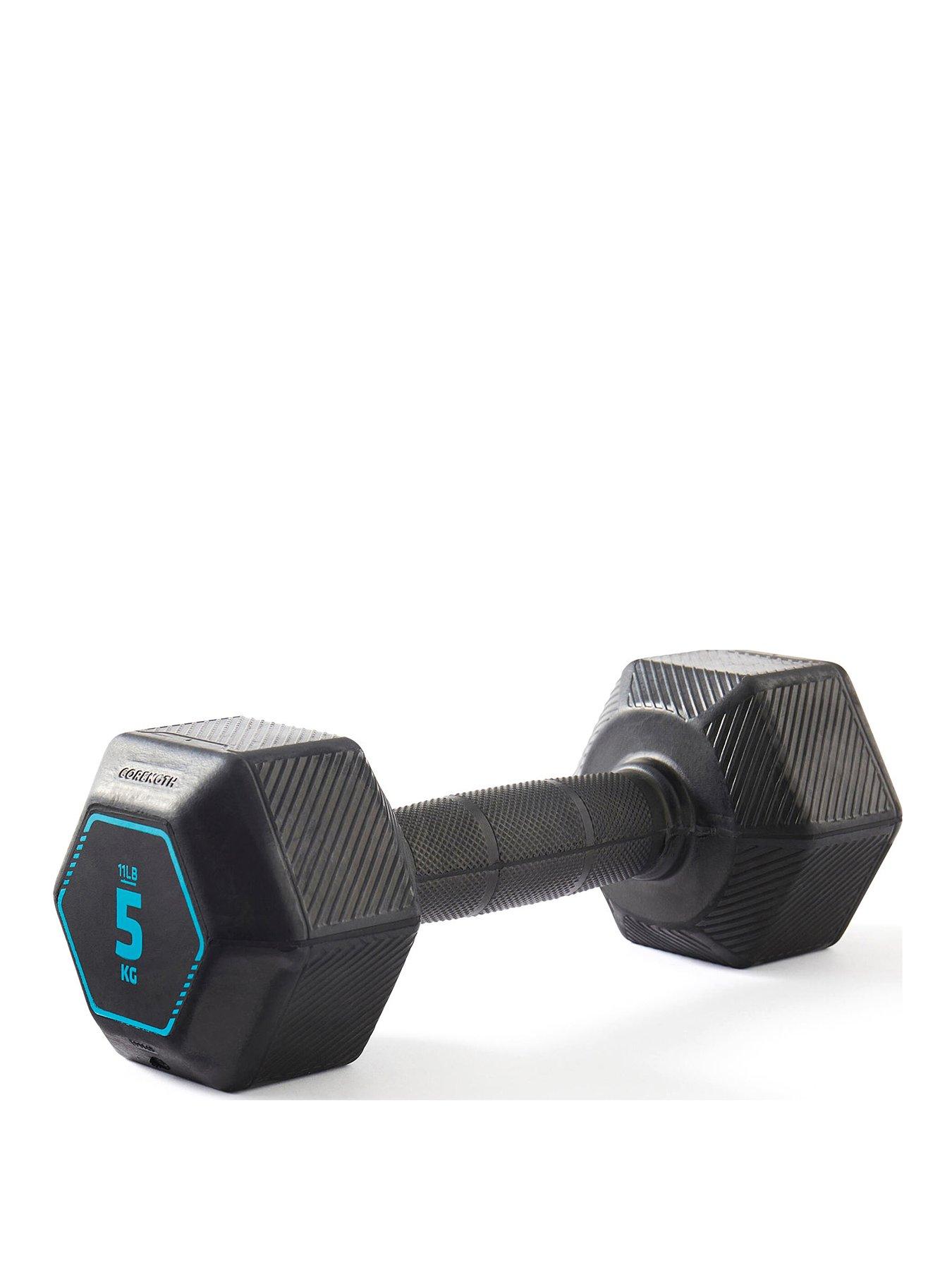 undefined 7.5 kg Cross Training and Weight Training Hexagonal Dumbbell - Black