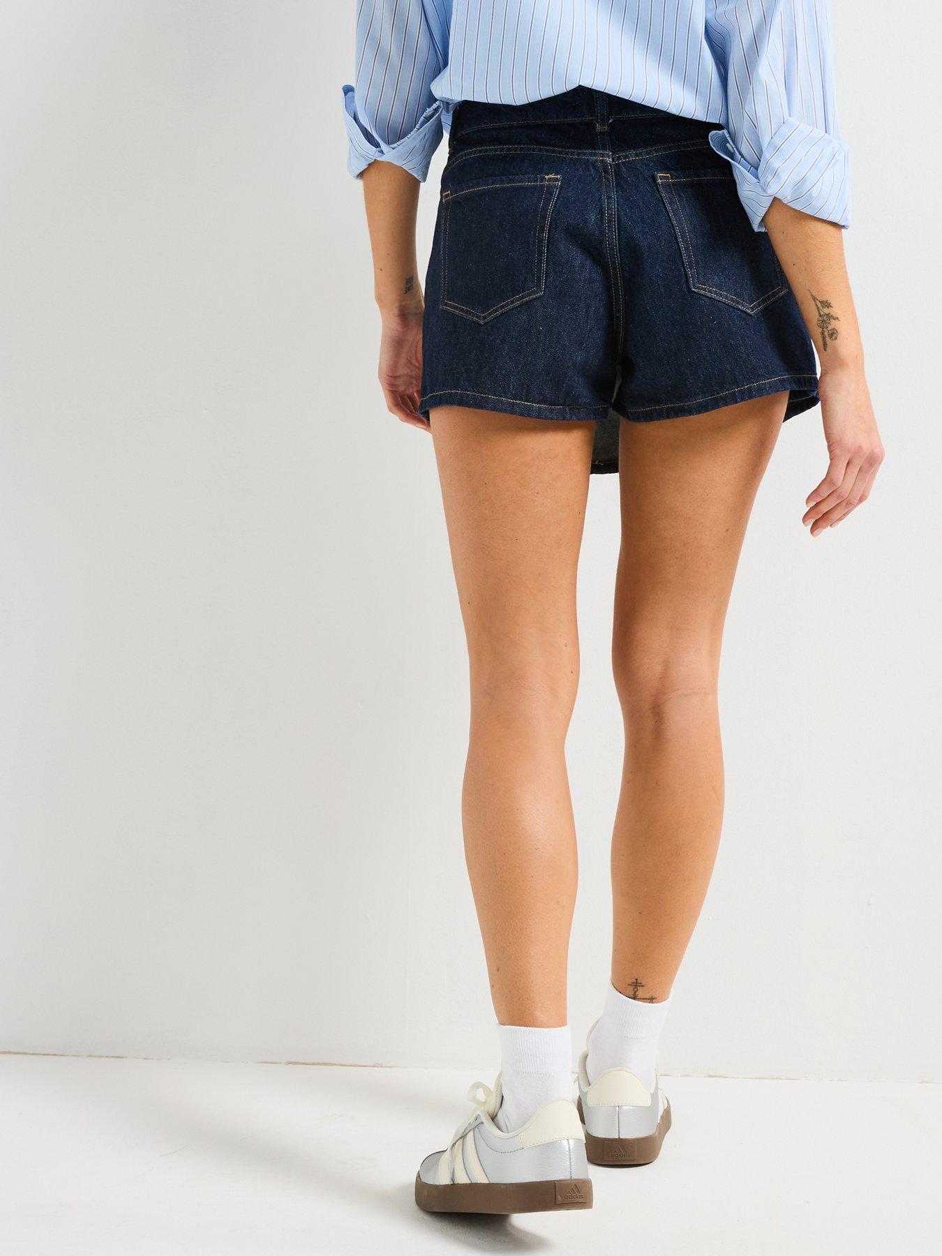 Image 2 of 5 of Only Wrap Style Denim Skort - Blue