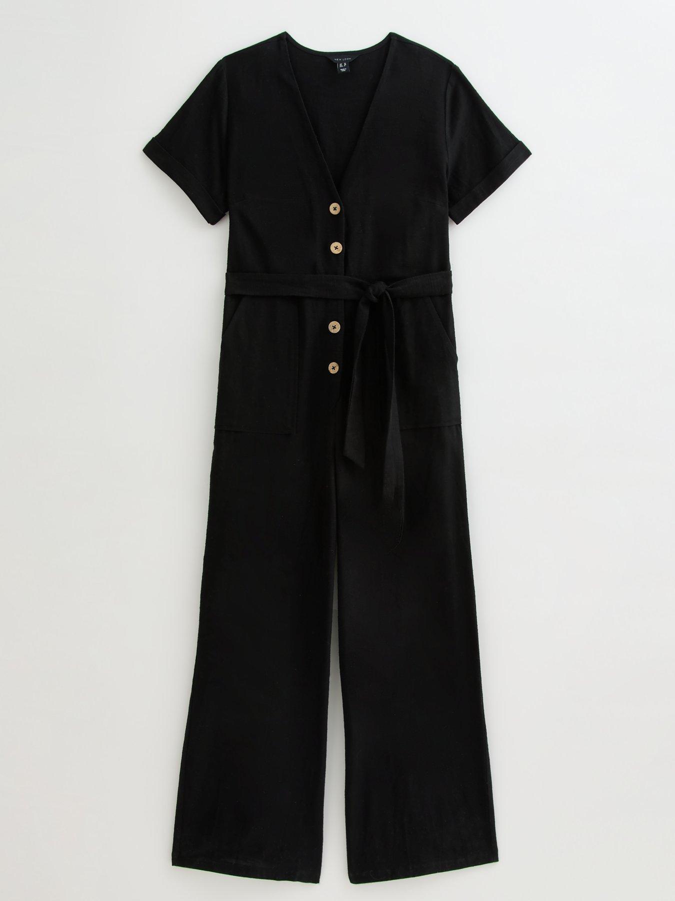 new-look-v-neck-button-front-jumpsuit-blackdetail