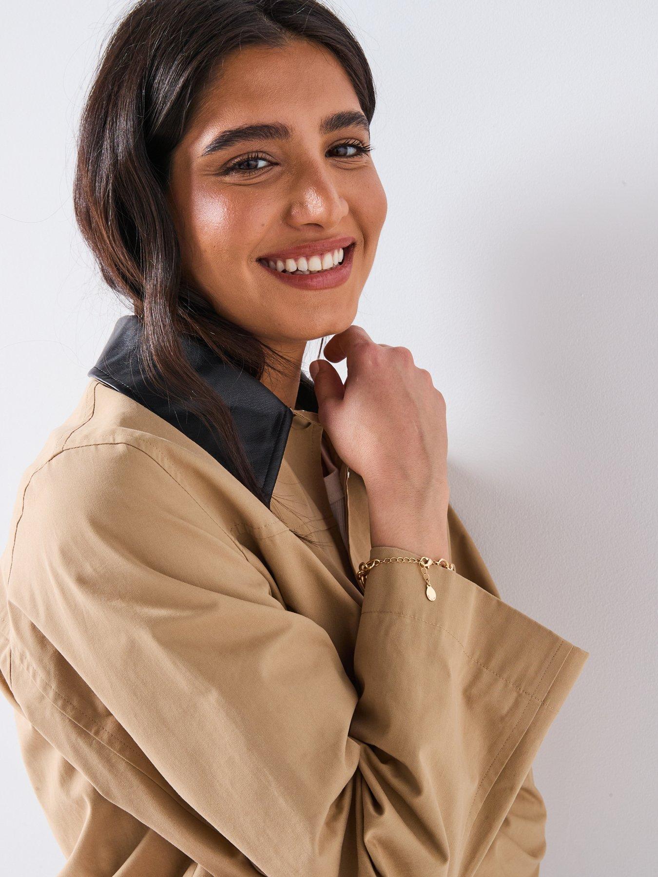 Image 4 of 5 of Only Collar Utility Jacket - Beige