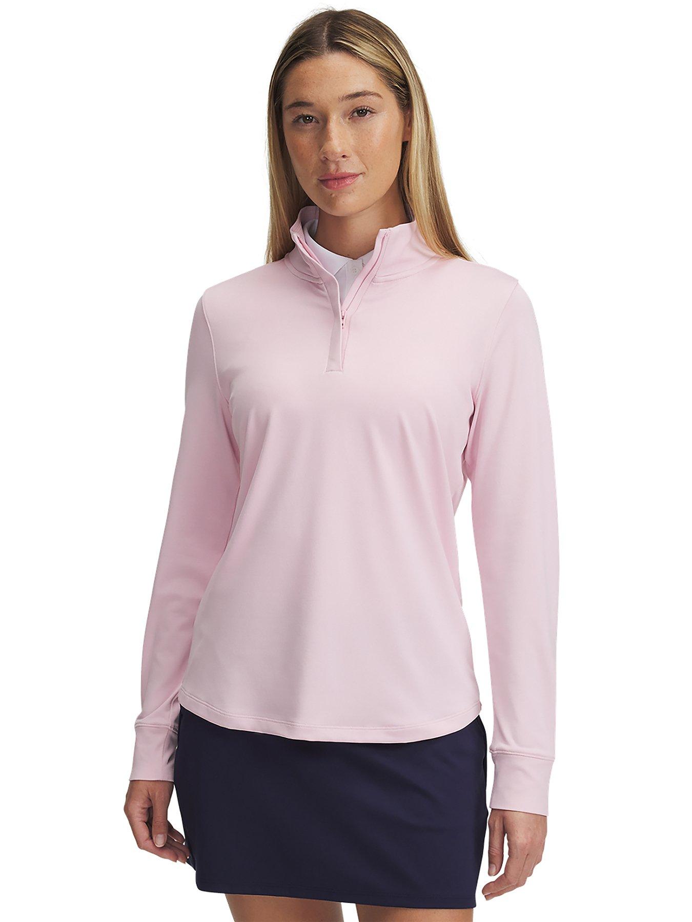 undefined Womens Golf Playoff 1/4 Zip - Prime Pink