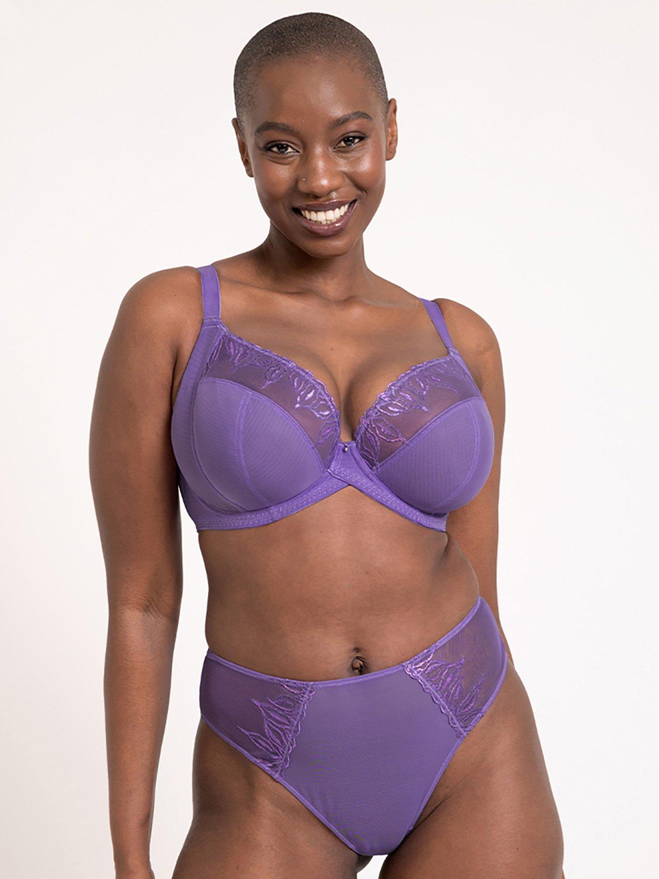 undefined Curvy Kate Flare Full Plunge Side Support Multiway Bra - Amethyst Purple
