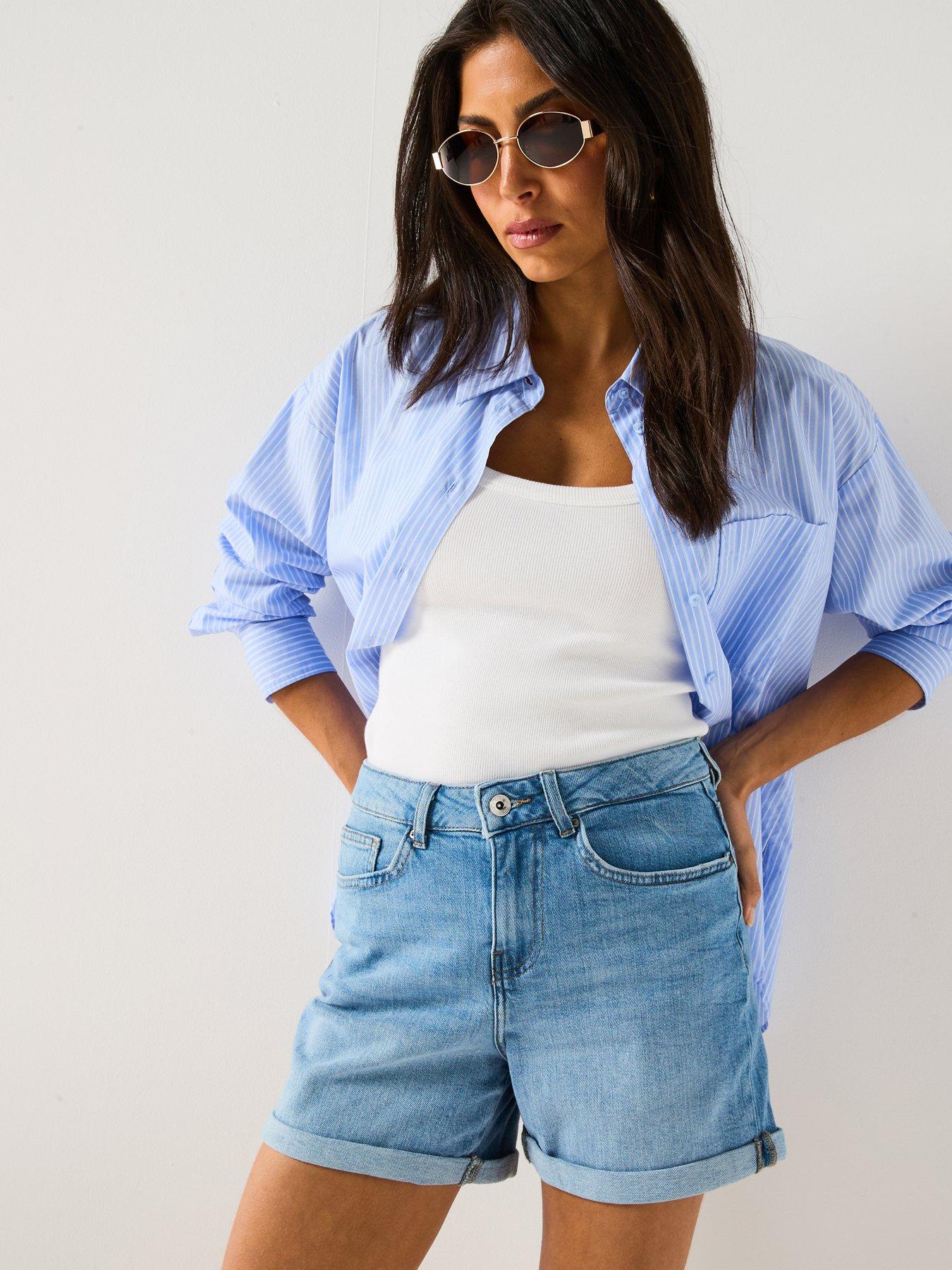 only-denim-stretch-short-bluedetail