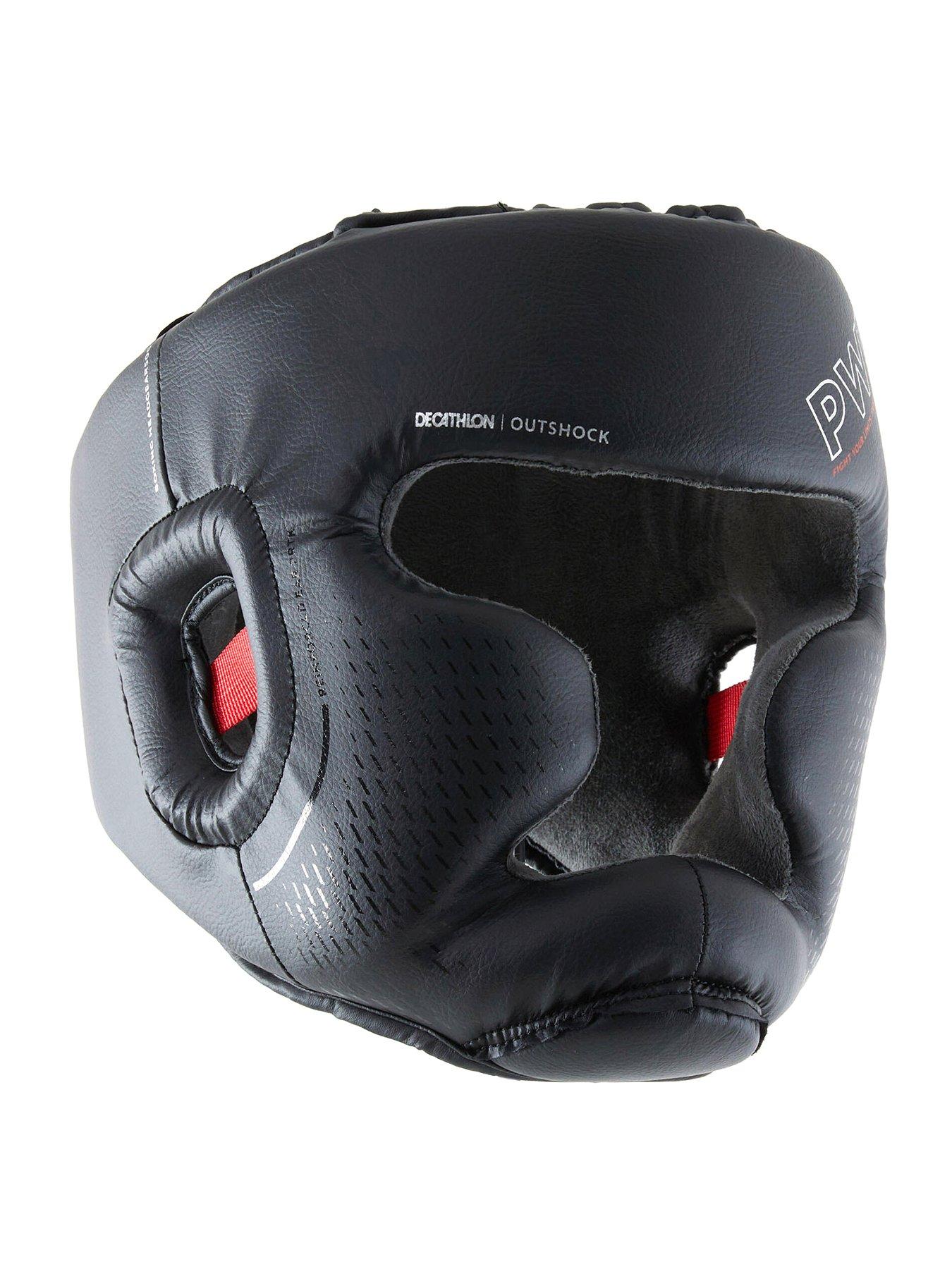 Image of Decathlon Boxing Full Face Headguard 500 - Black