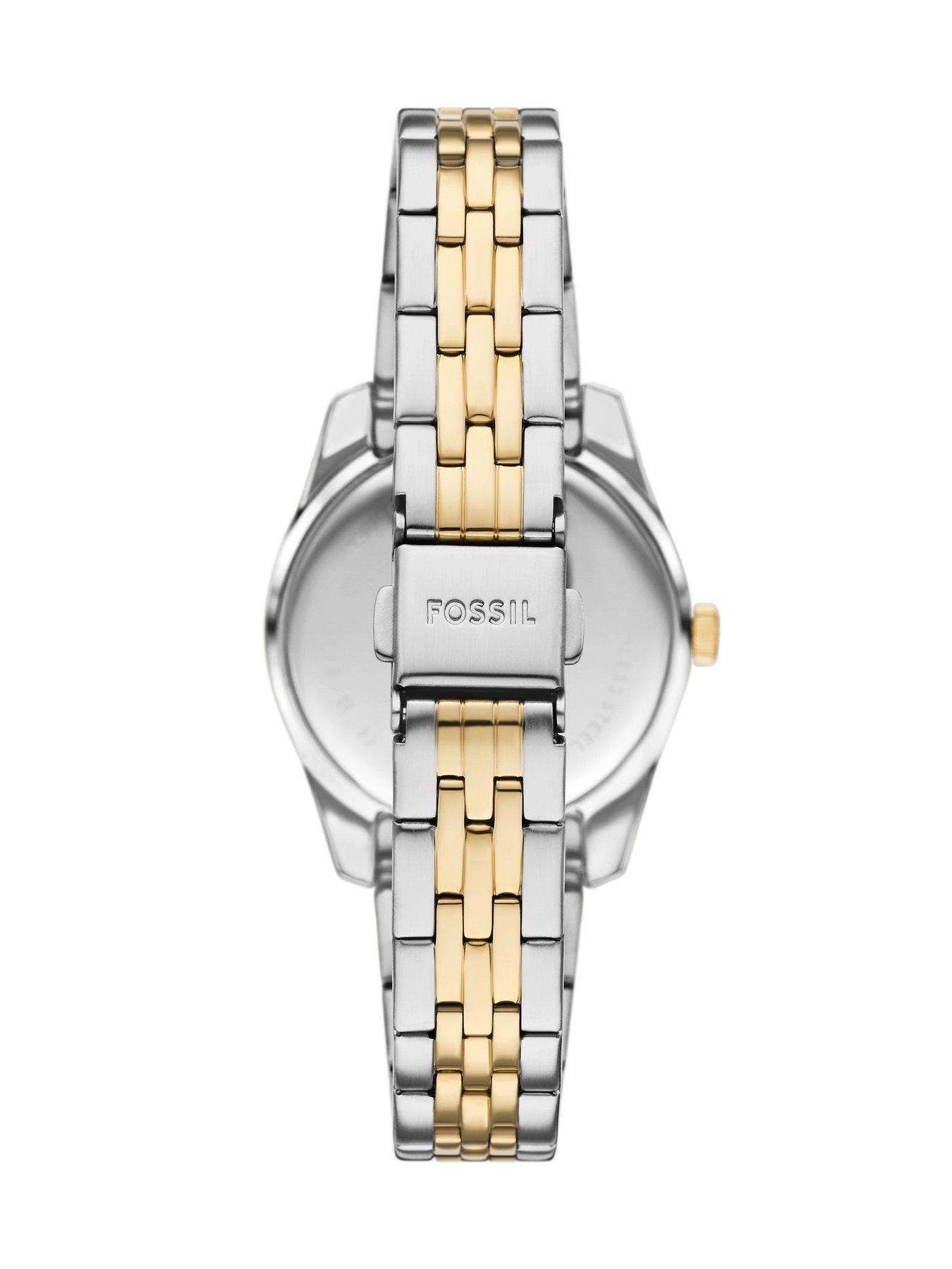 Image 2 of 3 of Fossil Scarlette Three-Hand Date Two Tone Watch