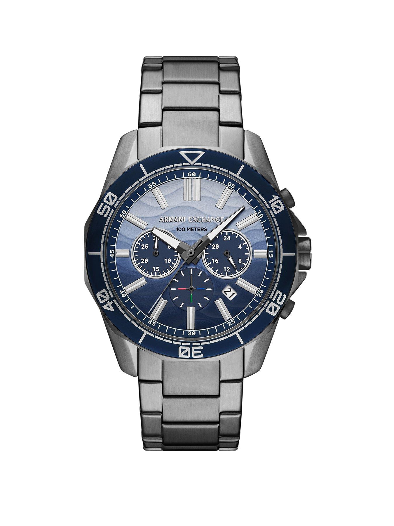 Armani Exchange Men's Chronograph, Gunmetal Stainless Steel Watch [AX1967]