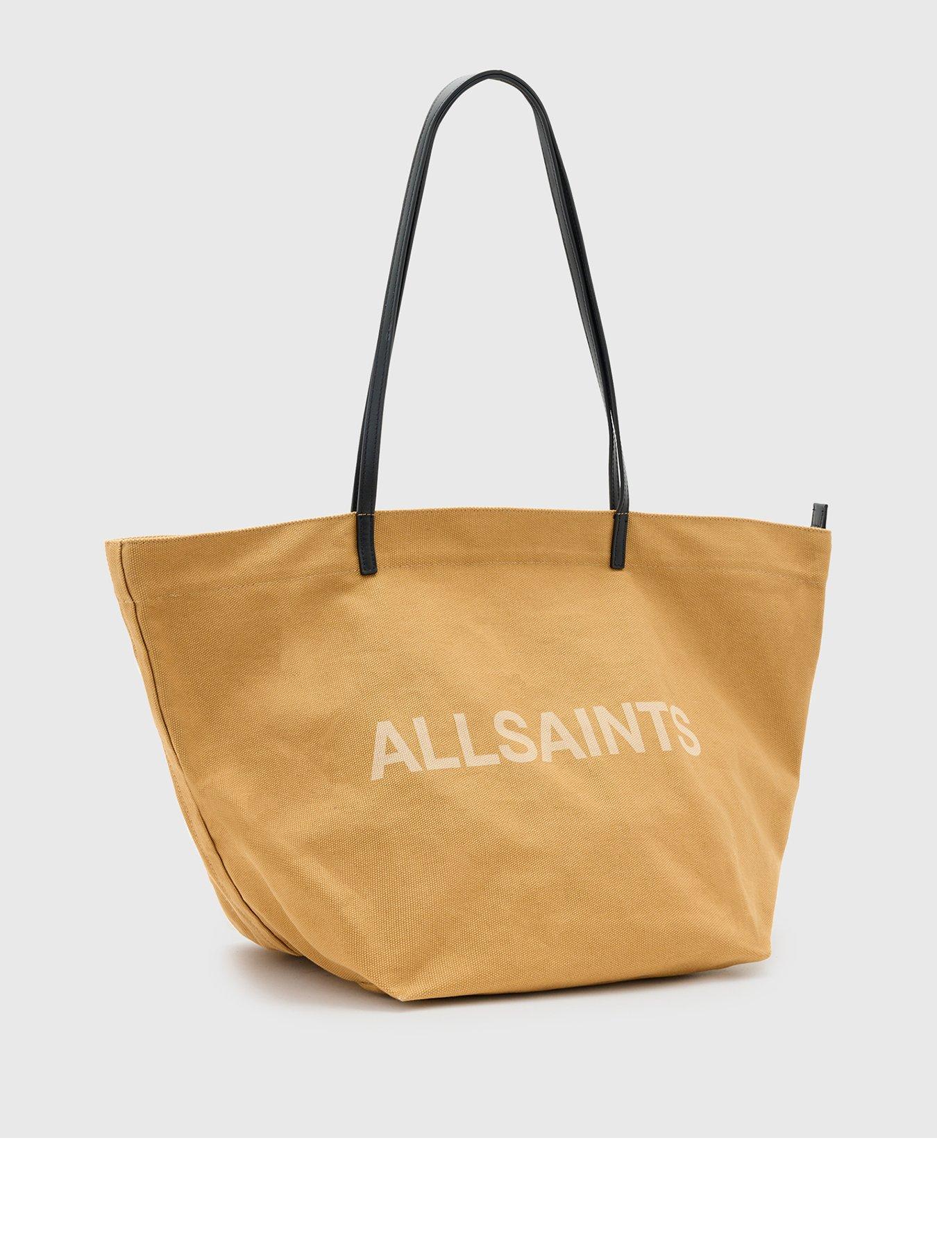 Image 3 of 5 of AllSaints Serafina Canvas Tote - Brown