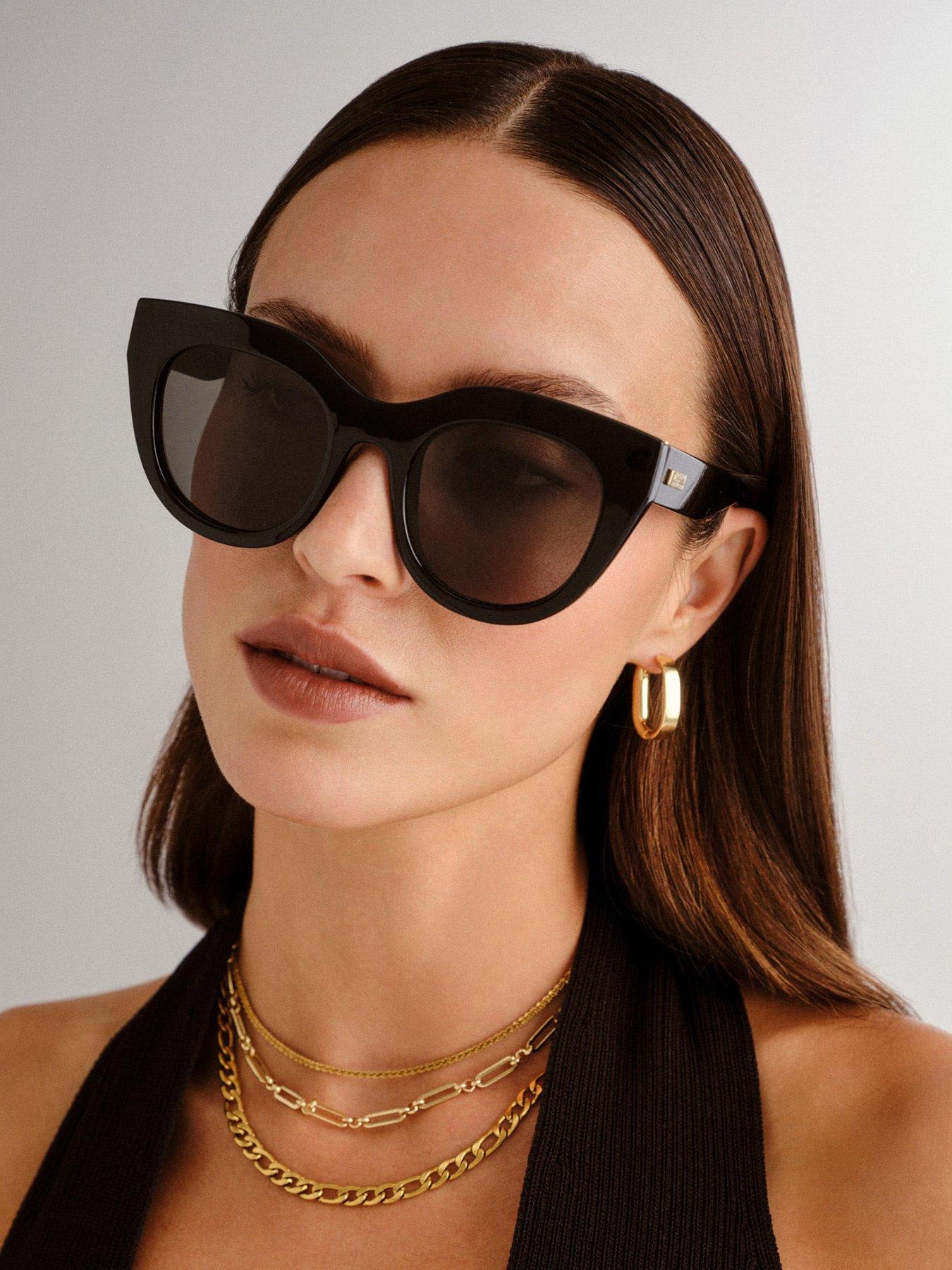 le-specs-air-heart-gold-sunglasses-black