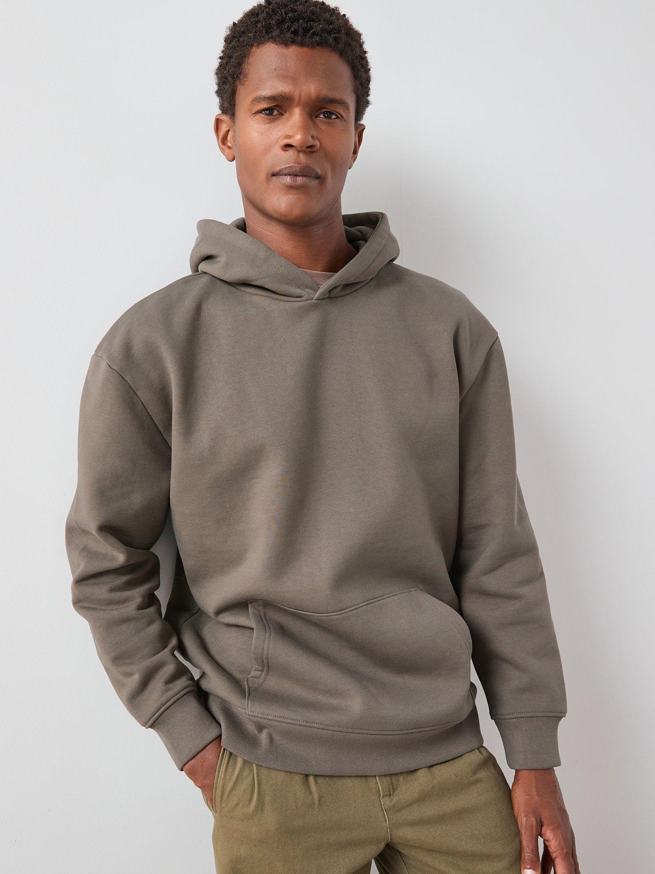 The Very Collection Heavyweight Relaxed Fit Hoodie - Dark Khaki