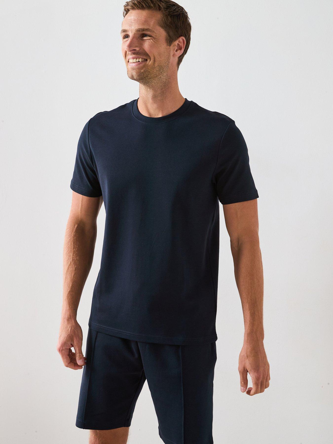 very-man-pure-cotton-interlock-t-shirt-and-short-set-navyoutfit