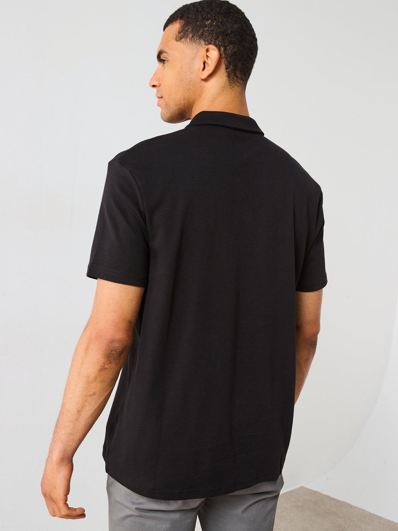 very-man-interlock-popper-polo-top-blackstillFront