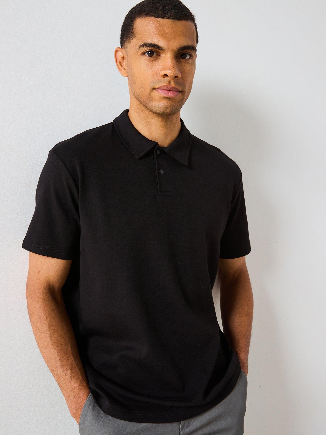 very-man-interlock-popper-polo-top-blackback