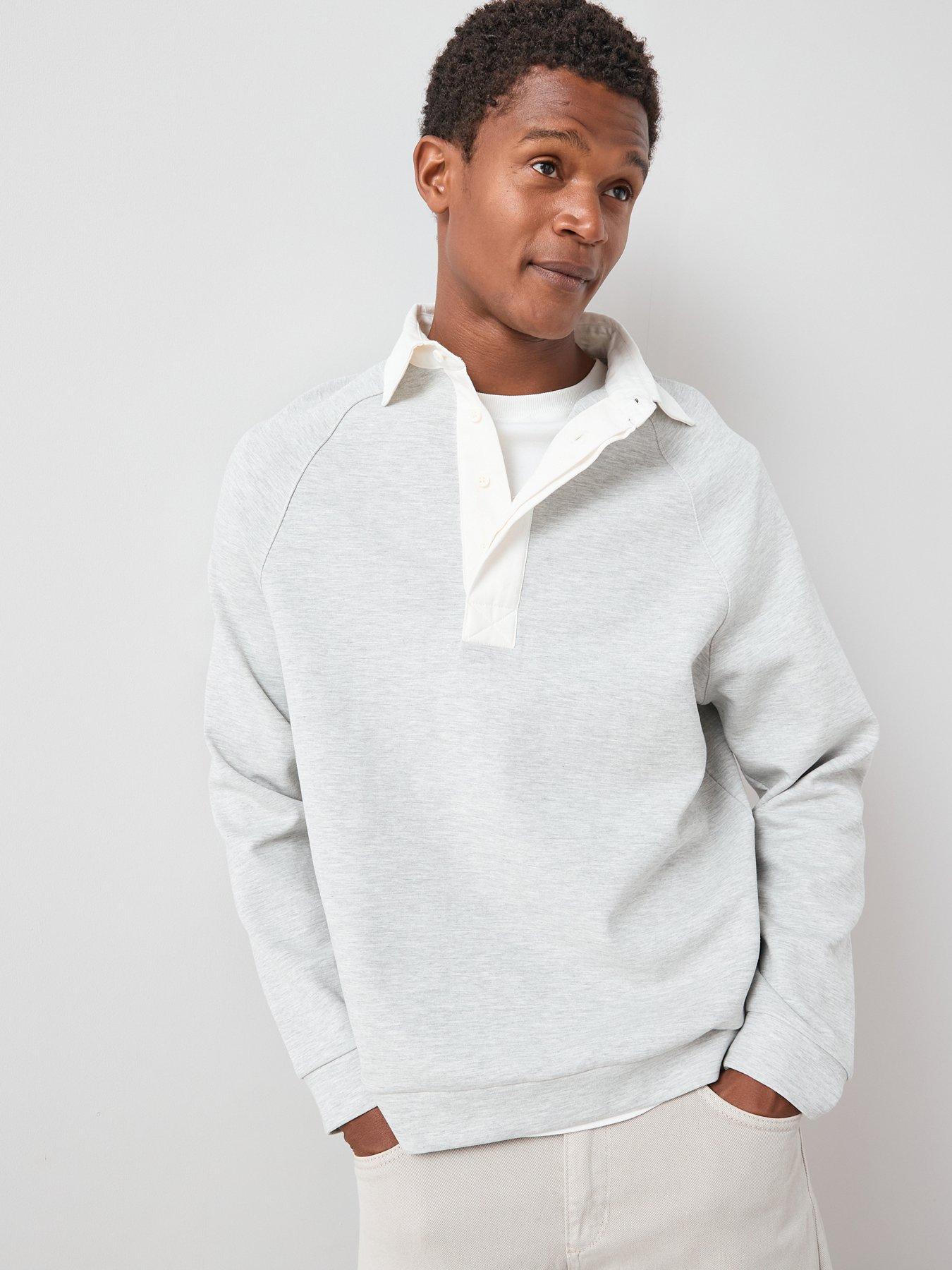 very-man-oversized-polo-sweatshirt-greyfront