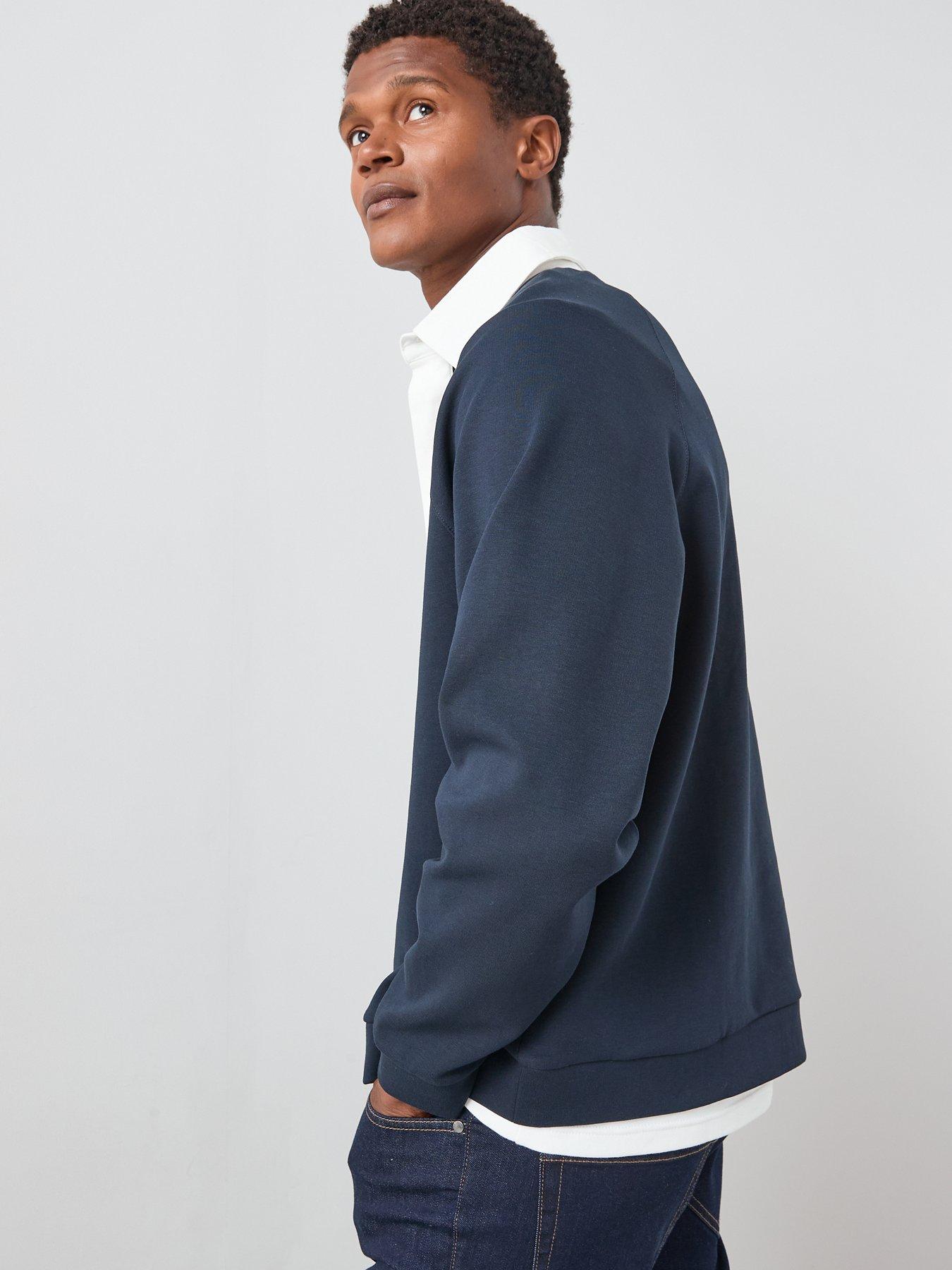 very-man-oversized-polo-sweatshirt-navystillFront