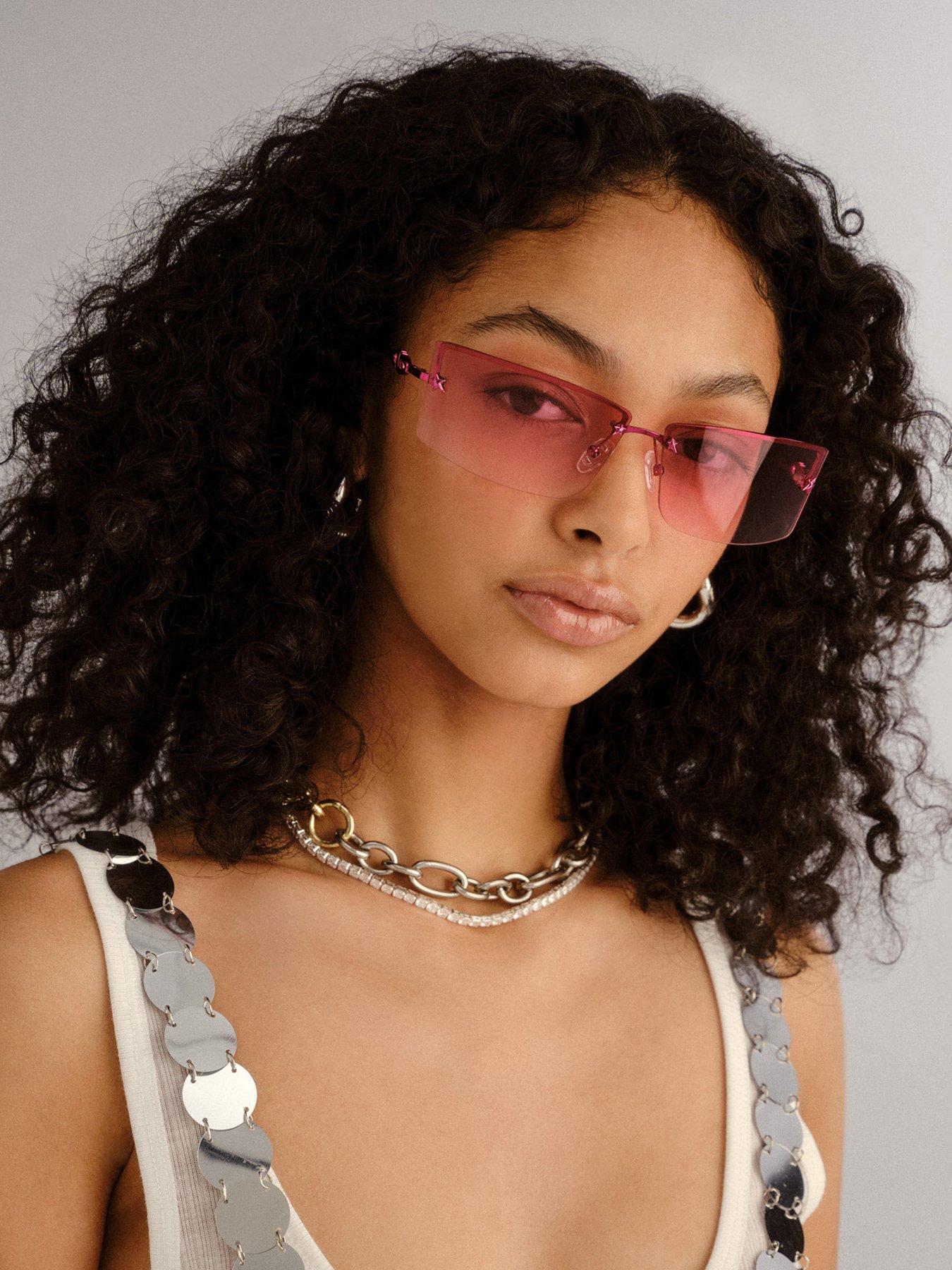 Image of LE SPECS Alien Ltd Edt Pink Chrome Sunglass