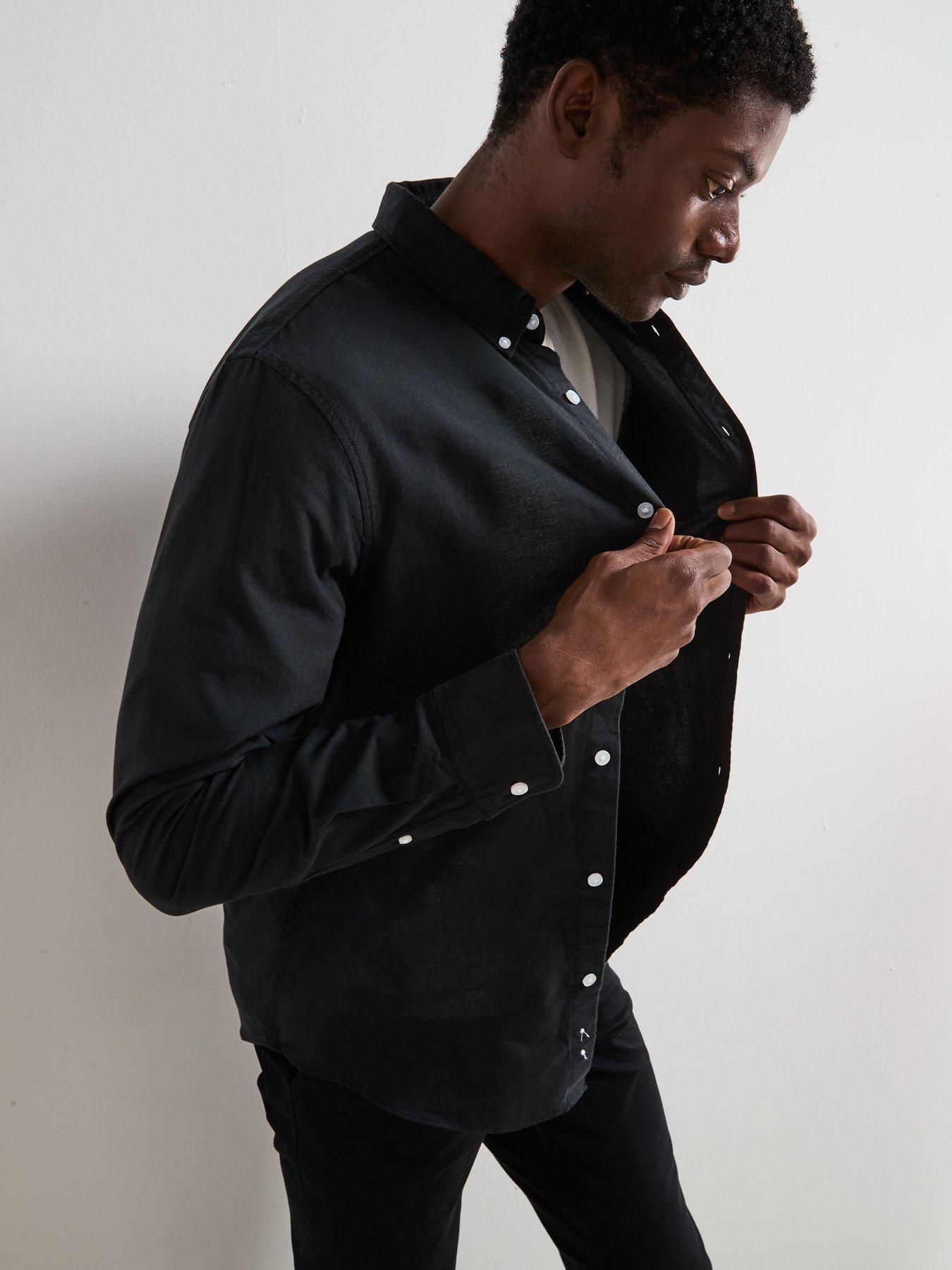 the-very-collection-long-sleeve-button-down-oxford-shirt-blackoutfit
