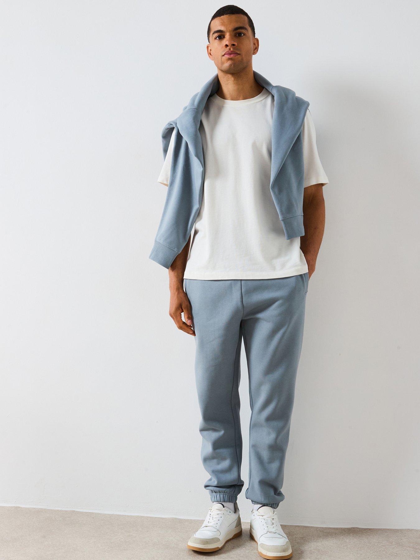 Very Man Heavyweight Relaxed Fit Joggers - Light Blue