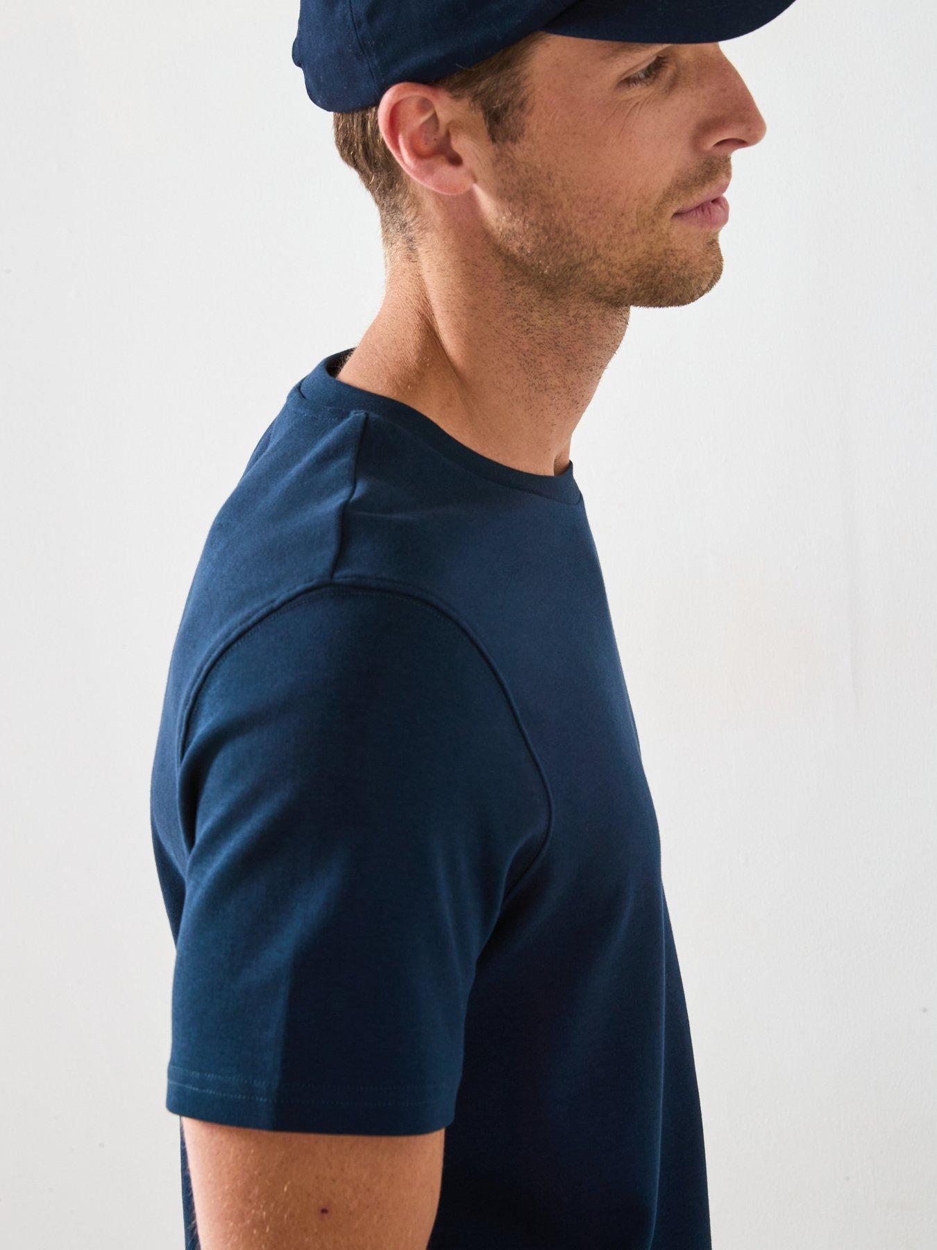 Image 5 of 6 of Very Man Regular Fit Heavyweight T-Shirt - Navy