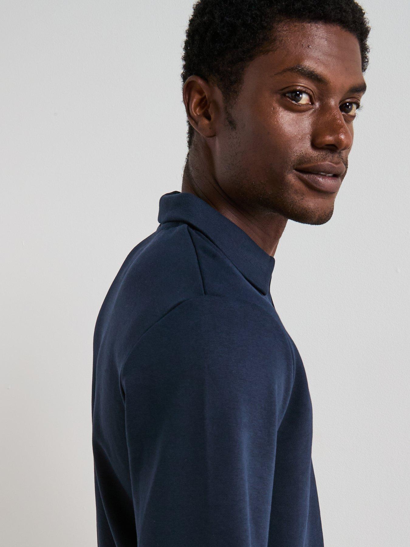 Image 4 of 6 of Very Man Heavyweight Trophy Neck Sweatshirt - Navy