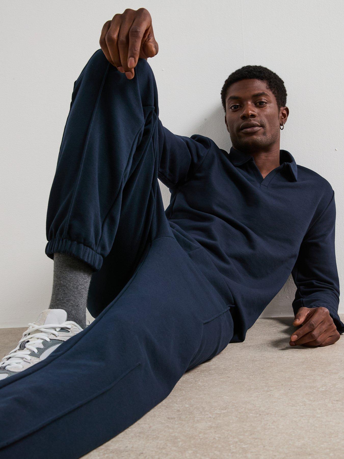 Image 6 of 6 of Very Man Heavyweight Trophy Neck Sweatshirt - Navy