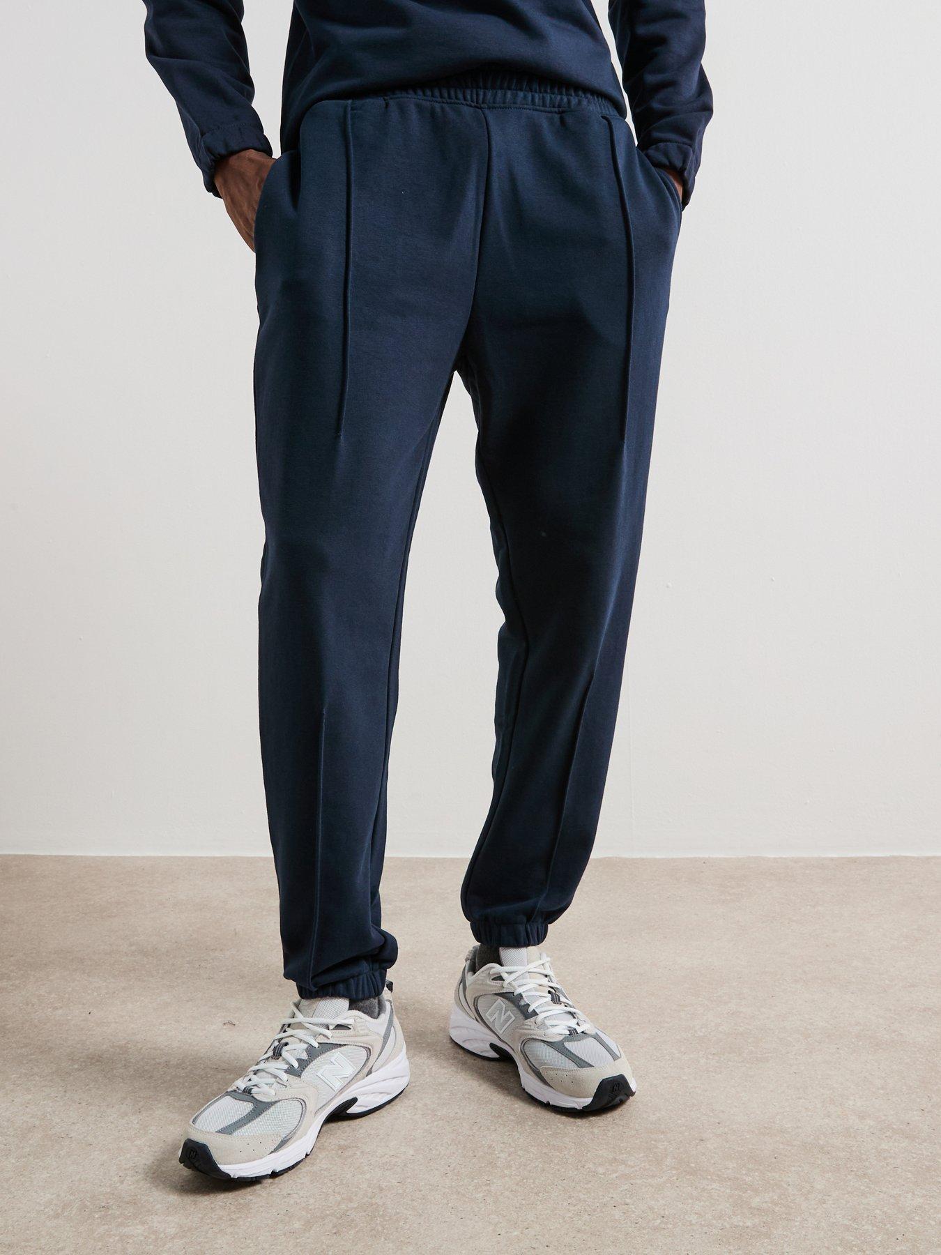 Very Man Heavyweight Oversized Fit Darted Jogger - Navy